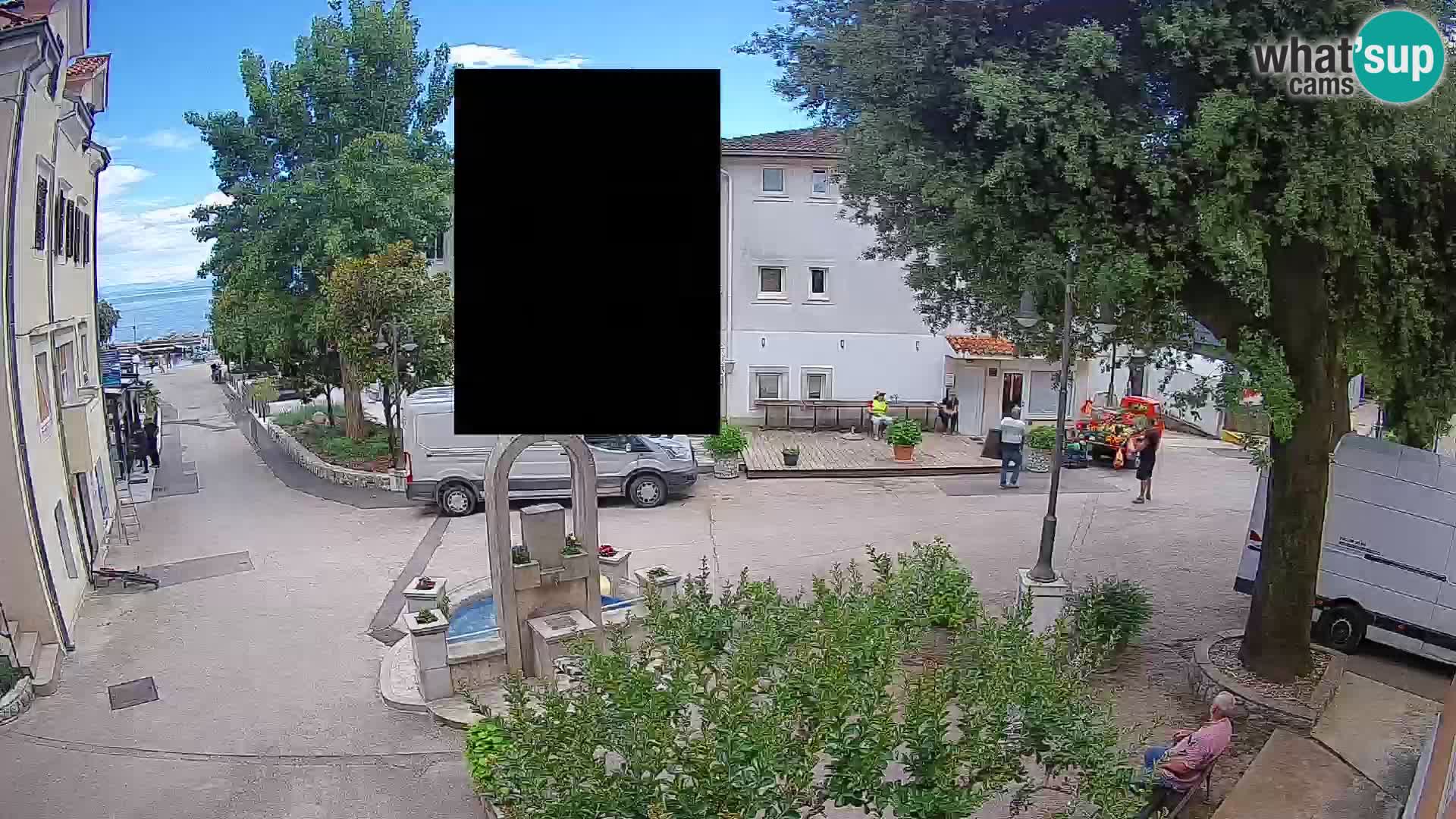 Webcam Mošćenička Draga Zentrum – Liveblick auf das Ortszentrum