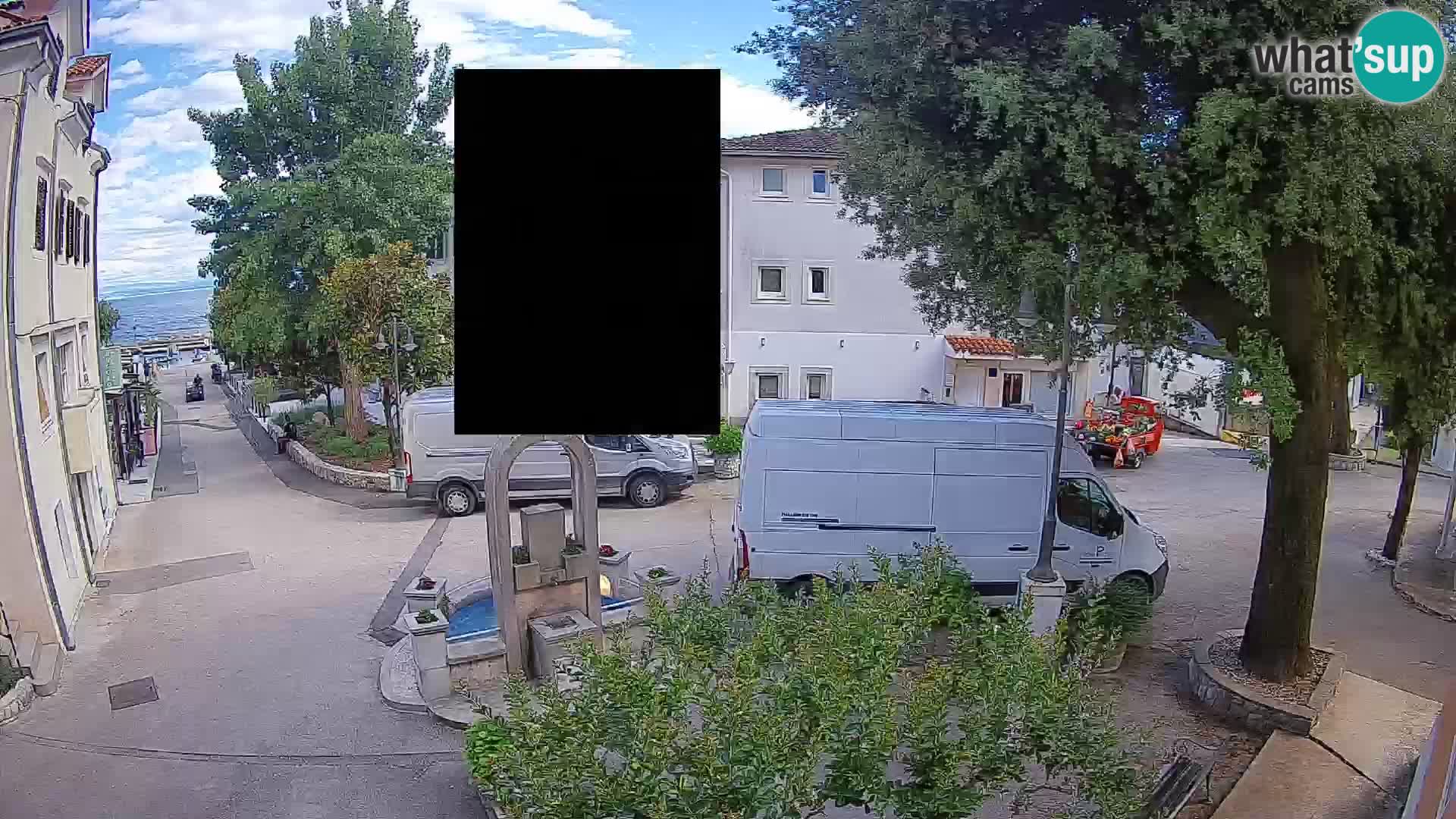 Webcam Centre de Mošćenička Draga – Vue en direct du centre-ville