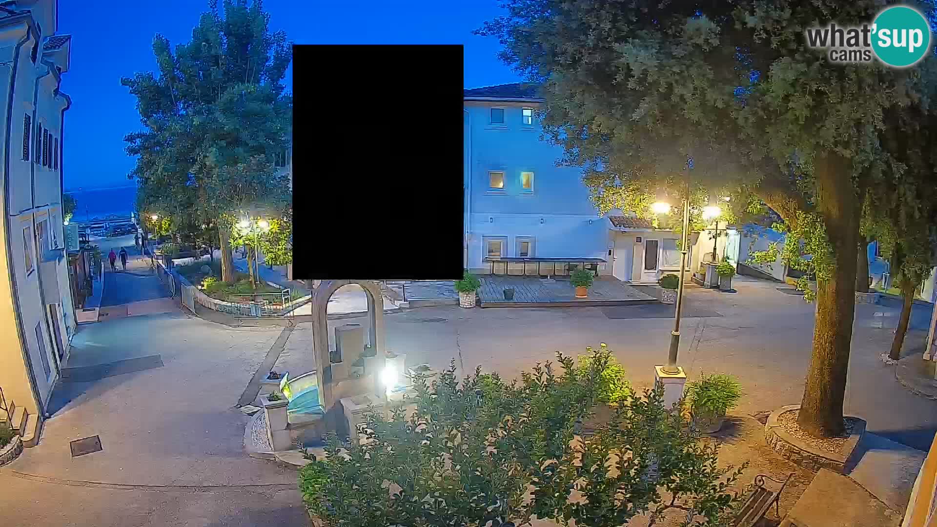 Webcam Mošćenička Draga Center – Live View of the Town Center
