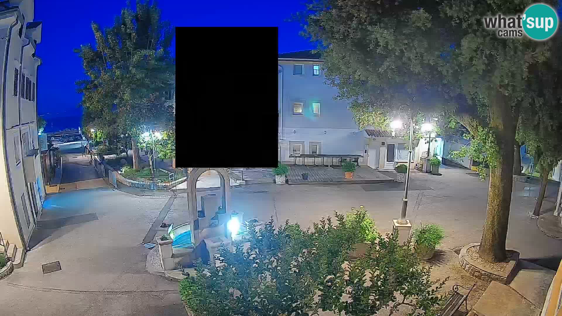 Webcam Mošćenička Draga Center – Live View of the Town Center