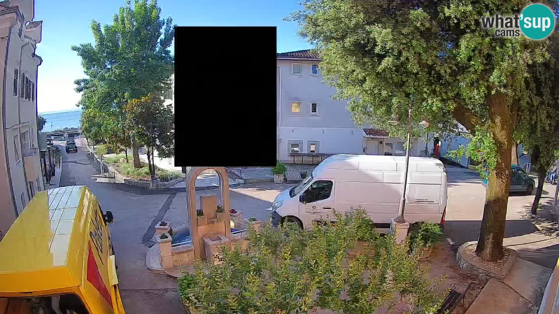 Webcam Mošćenička Draga Zentrum – Liveblick auf das Ortszentrum