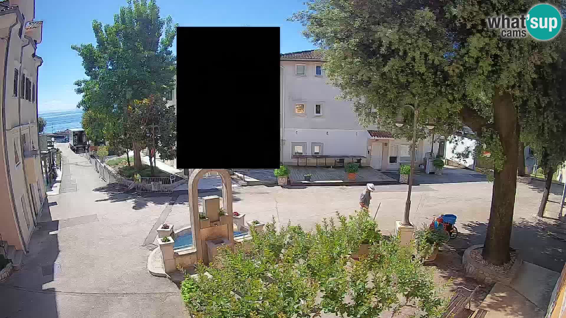 Webcam centre de Mošćenička Draga – Vue en direct du centre-ville