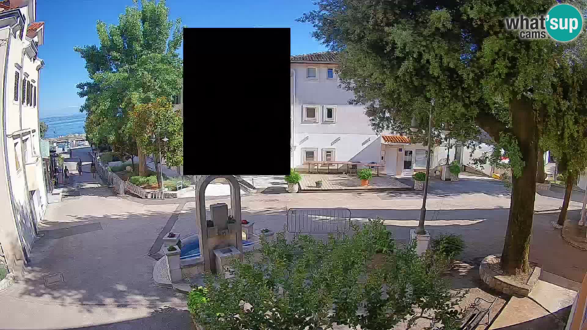 Webcam Mošćenička Draga Zentrum – Liveblick auf das Ortszentrum