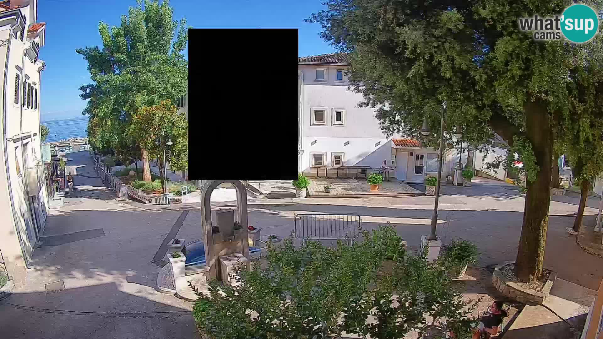 Webcam centre de Mošćenička Draga – Vue en direct du centre-ville