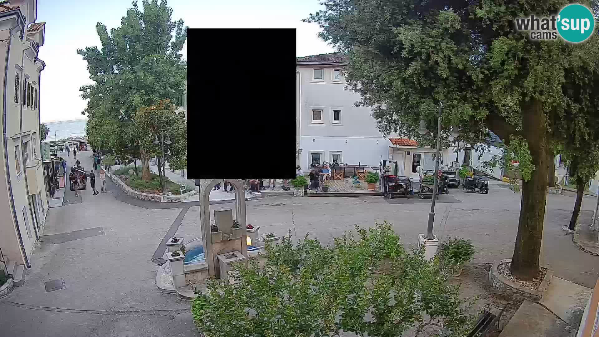 Webcam Centro Draga di Moschiena – Vista live sul centro