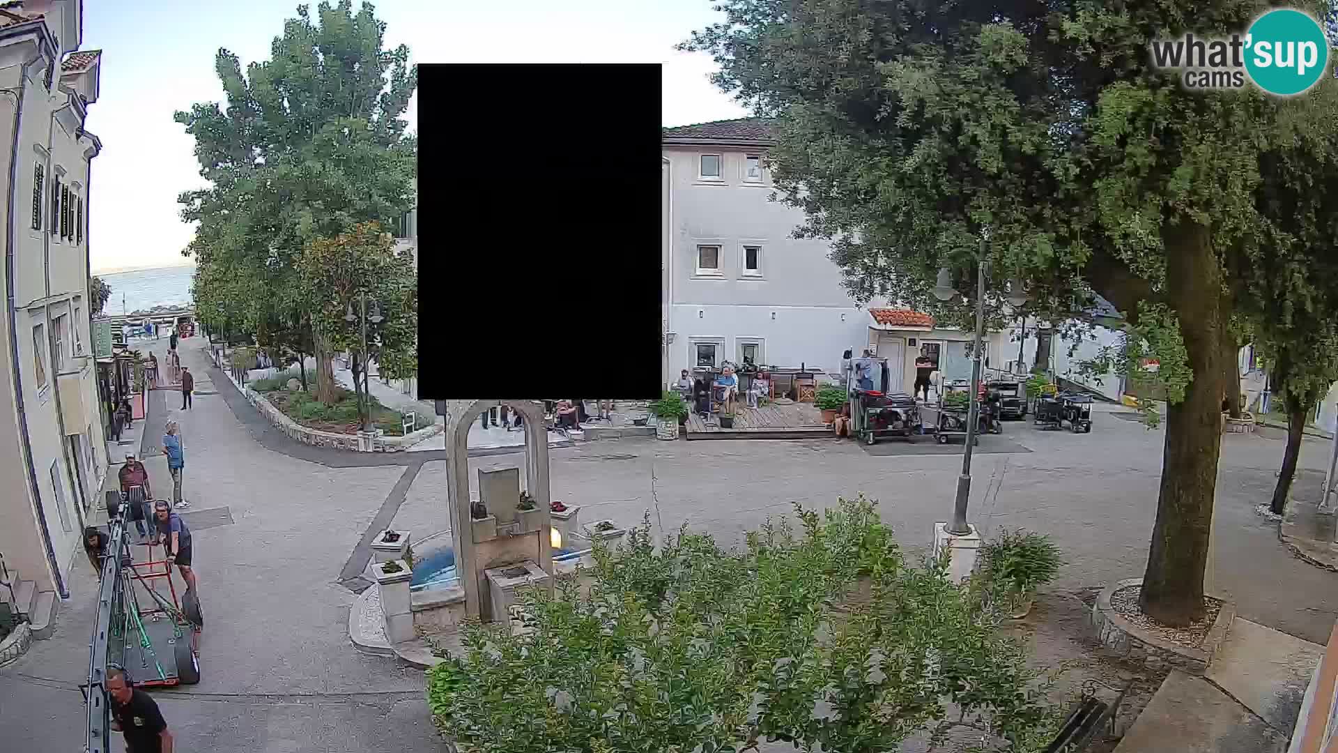 Webcam Centro Draga di Moschiena – Vista live sul centro