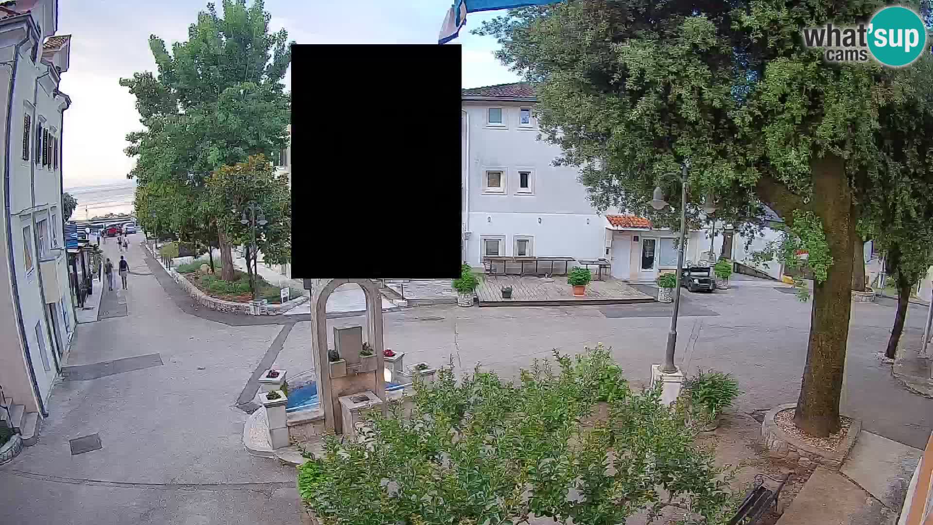 Webcam Centre de Mošćenička Draga – Vue en direct du centre-ville