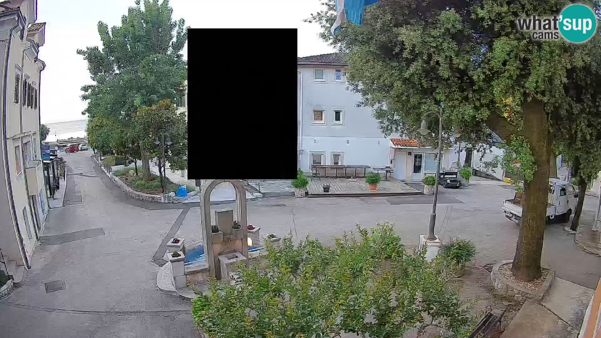 Webcam centre de Mošćenička Draga – Vue en direct du centre-ville