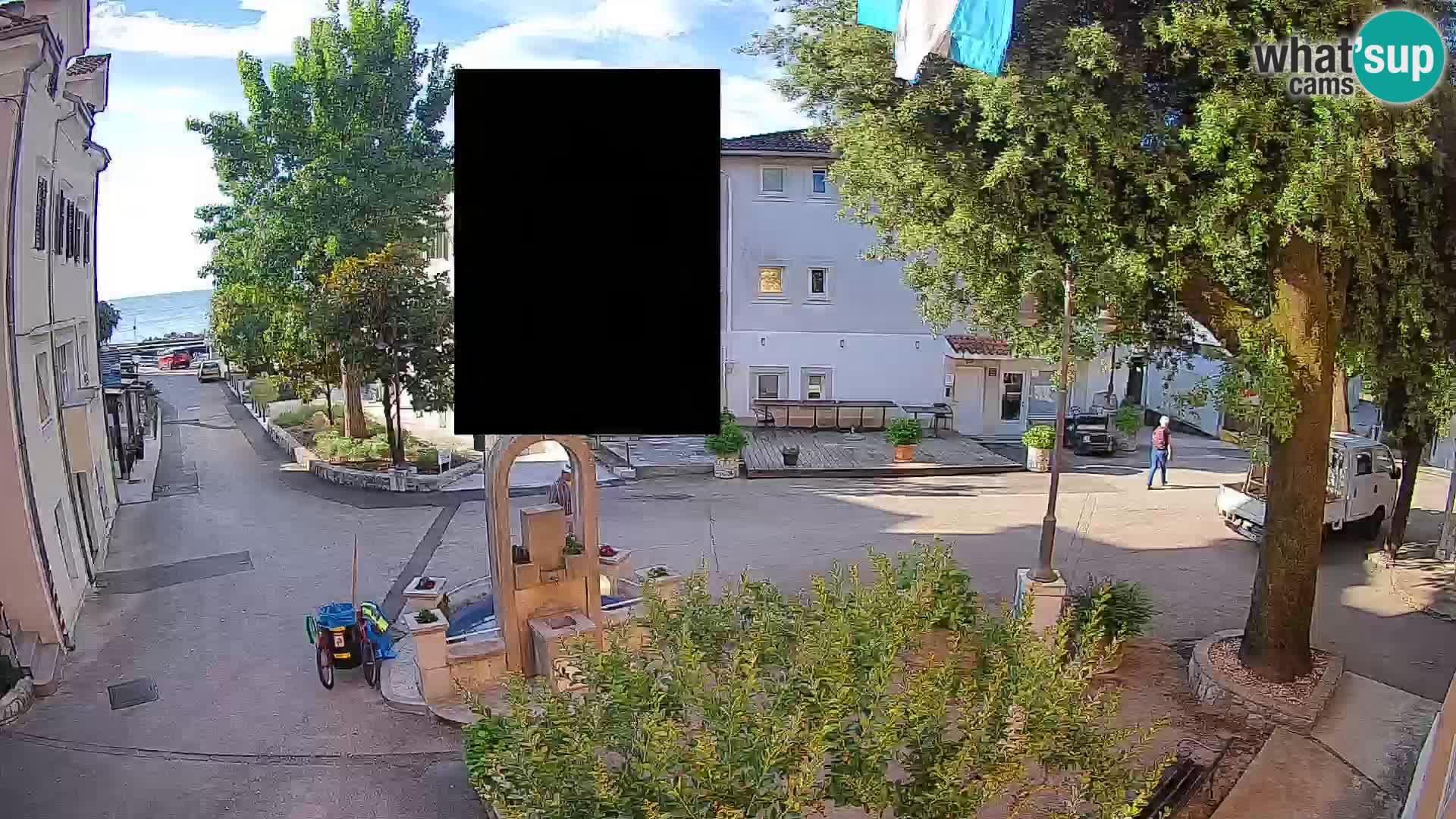 Webcam Centro Draga di Moschiena – Vista live sul centro