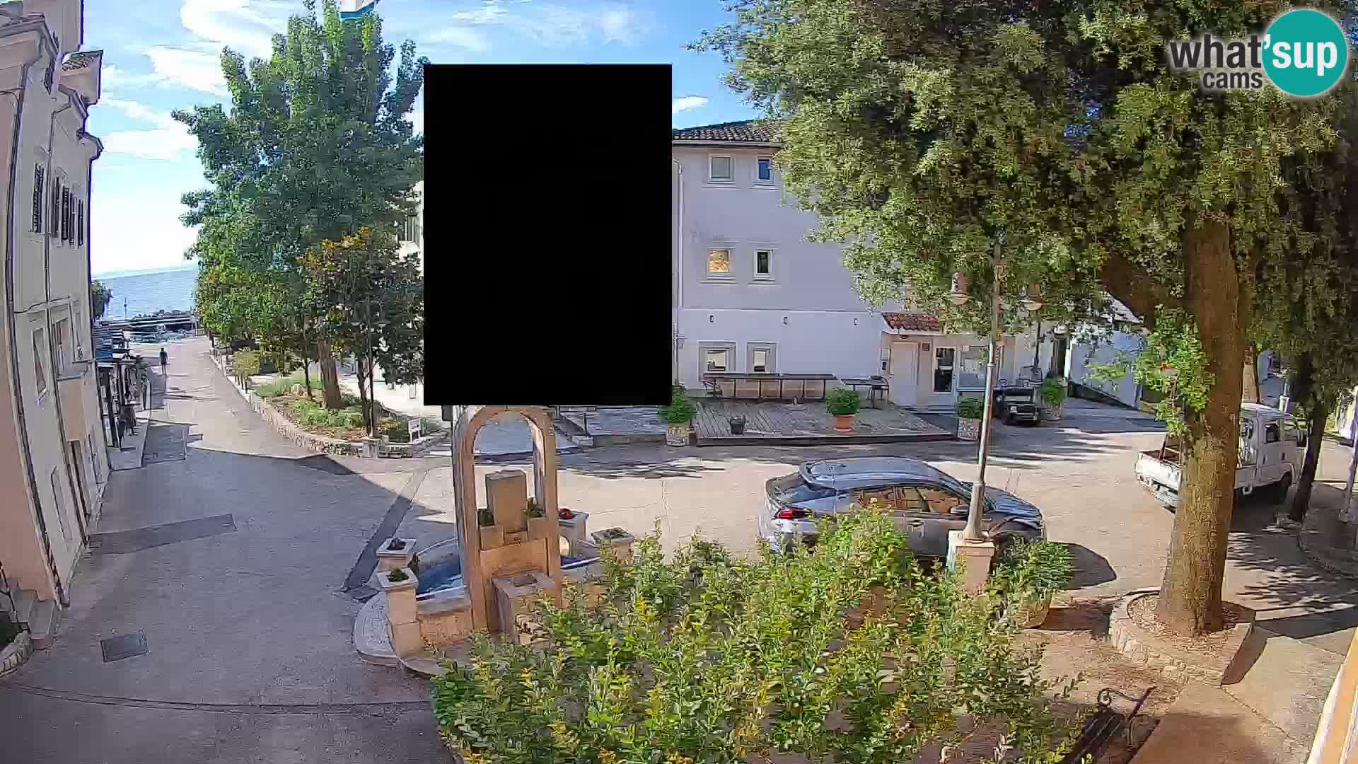 Webcam Centre de Mošćenička Draga – Vue en direct du centre-ville