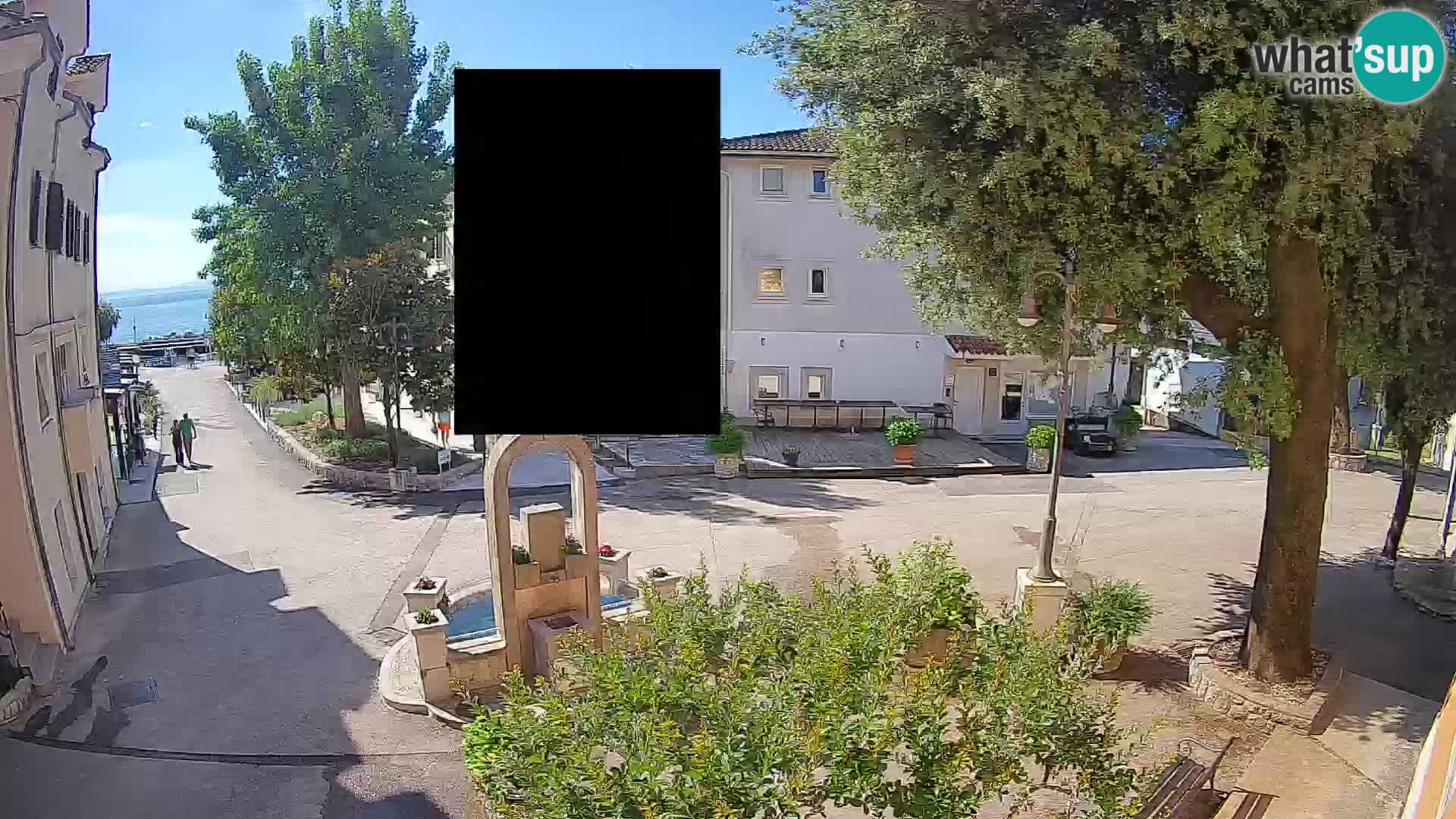 Webcam centre de Mošćenička Draga – Vue en direct du centre-ville