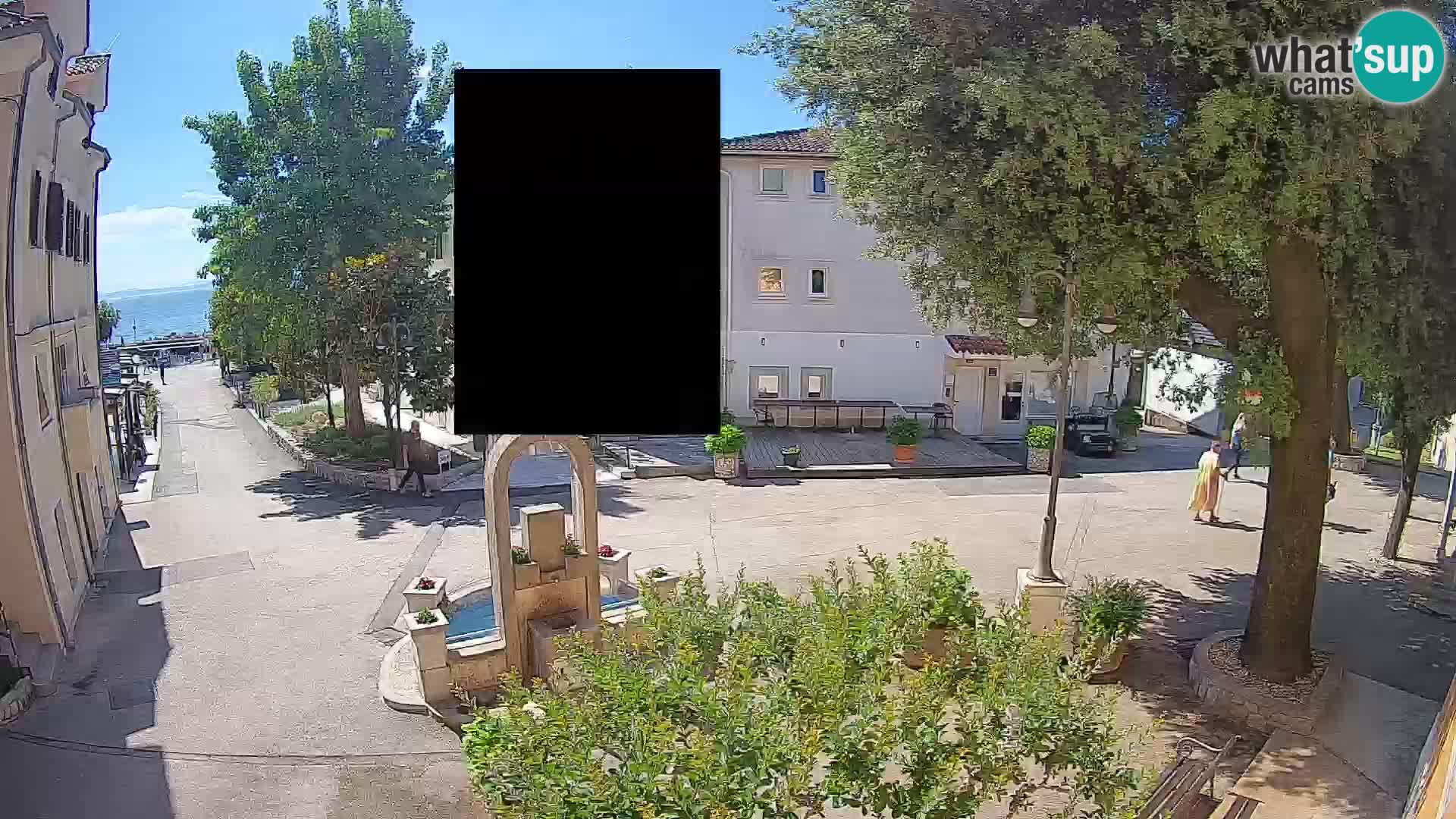 Webcam centre de Mošćenička Draga – Vue en direct du centre-ville