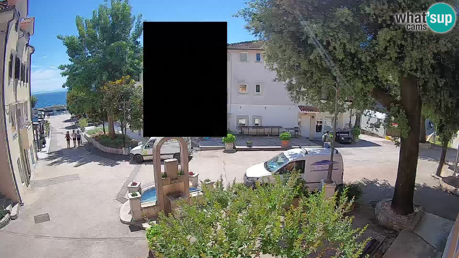 Webcam Centre de Mošćenička Draga – Vue en direct du centre-ville