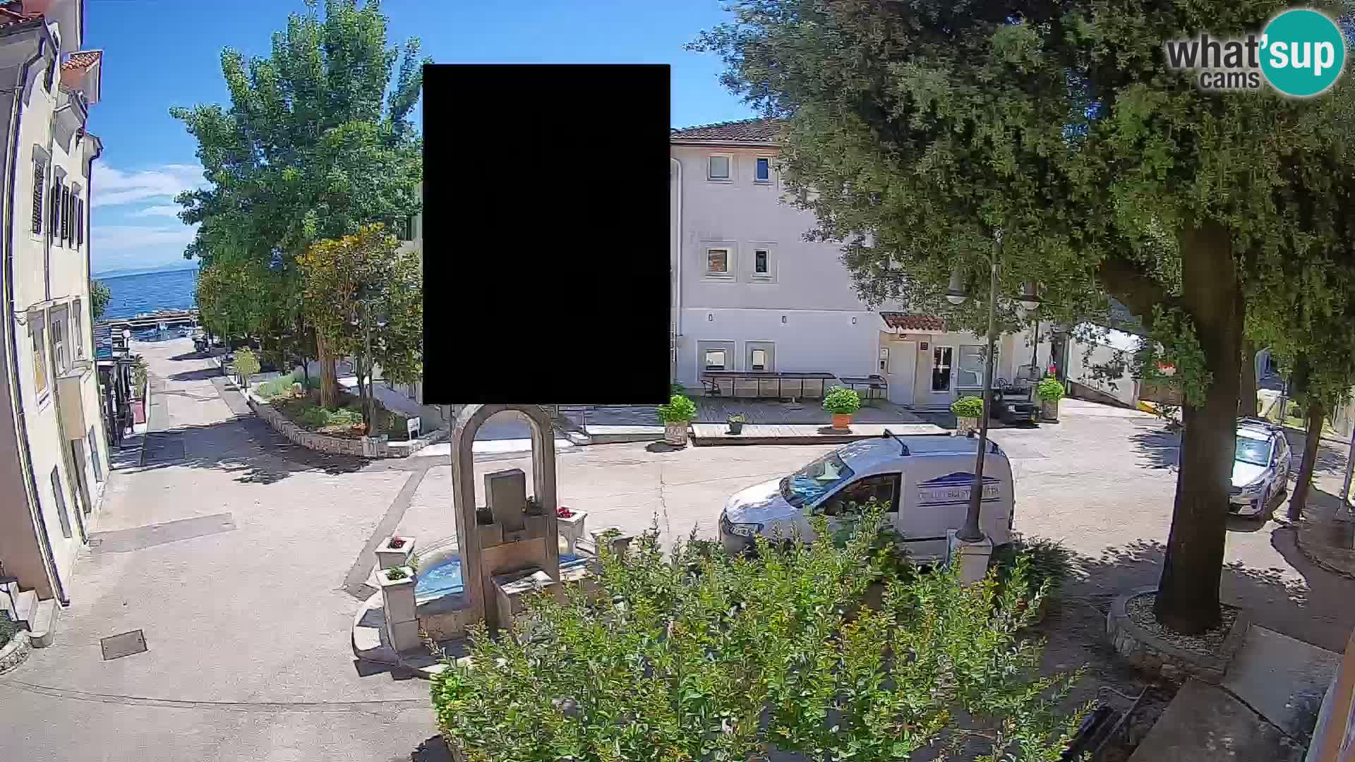 Webcam Centre de Mošćenička Draga – Vue en direct du centre-ville