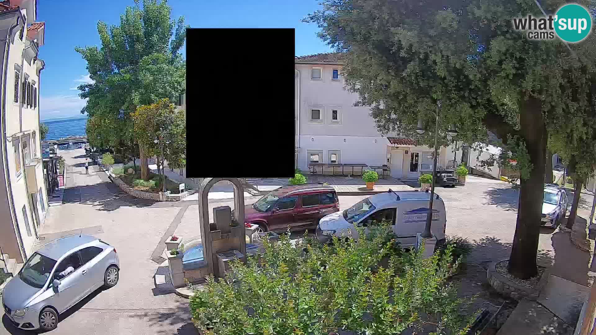 Webcam centre de Mošćenička Draga – Vue en direct du centre-ville