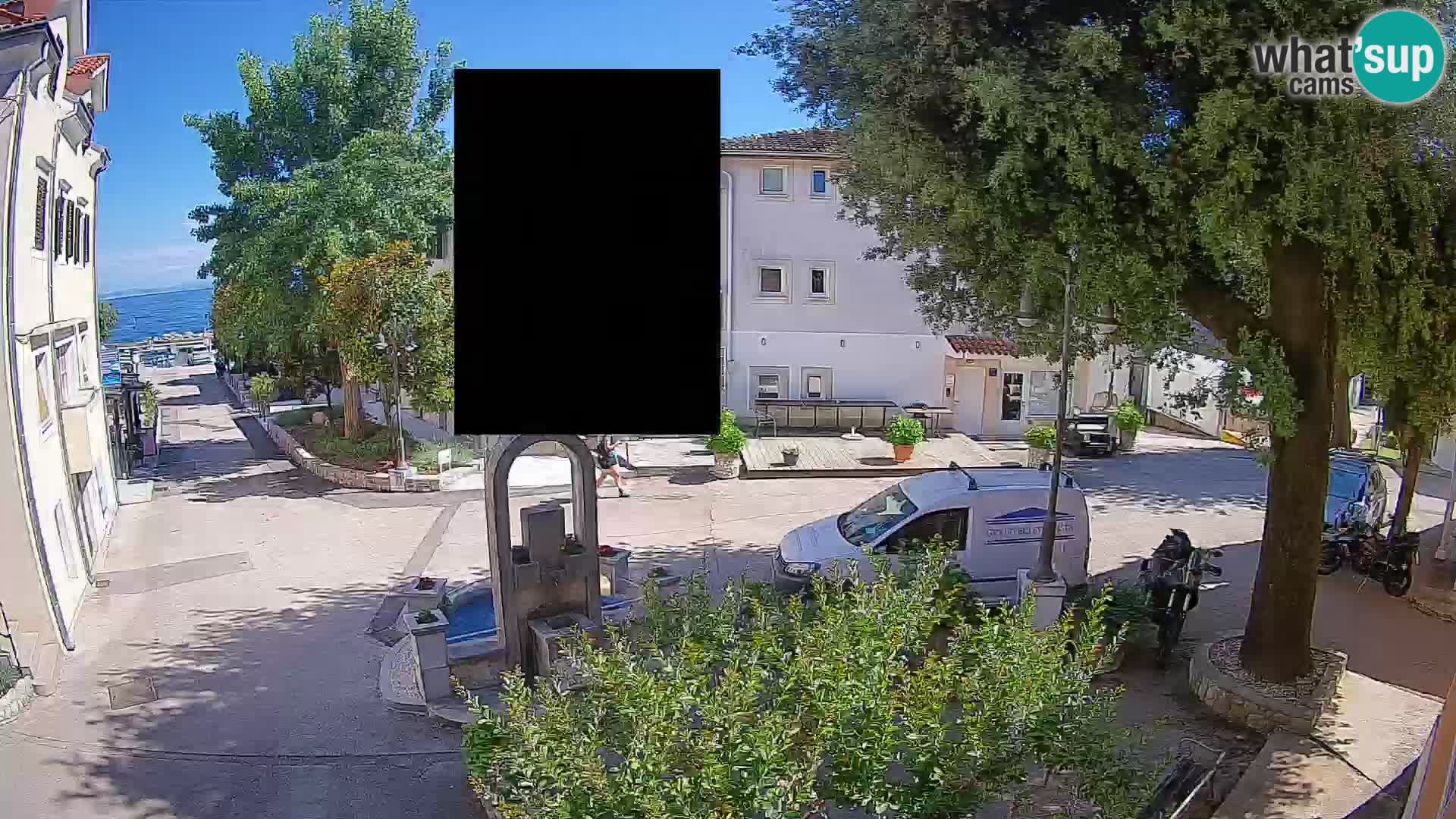 Webcam Centre de Mošćenička Draga – Vue en direct du centre-ville