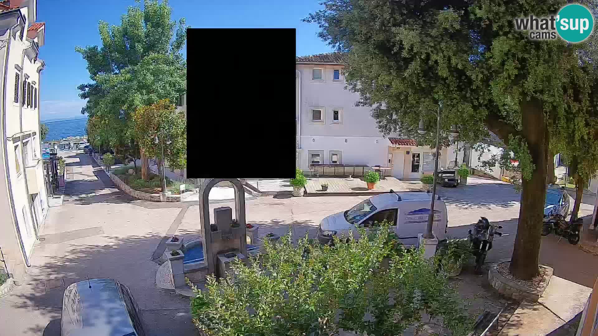 Webcam Centre de Mošćenička Draga – Vue en direct du centre-ville