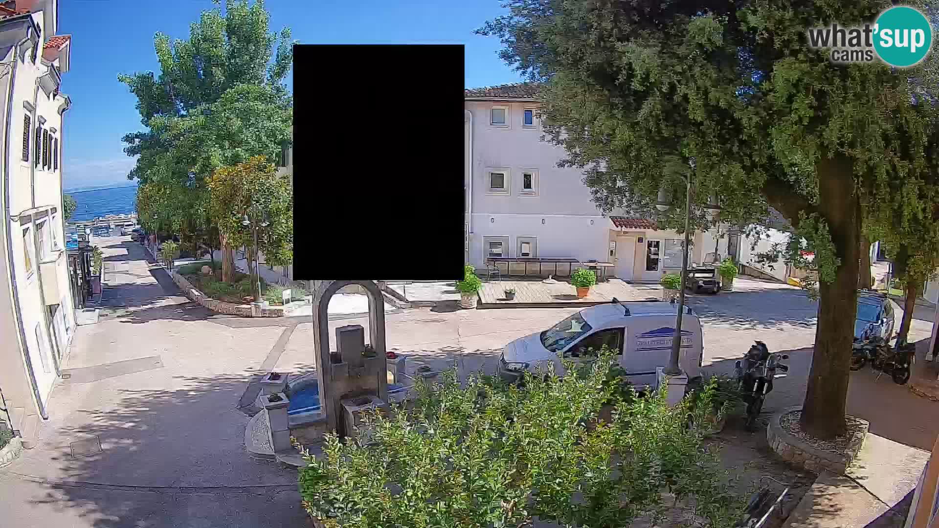 Webcam centre de Mošćenička Draga – Vue en direct du centre-ville