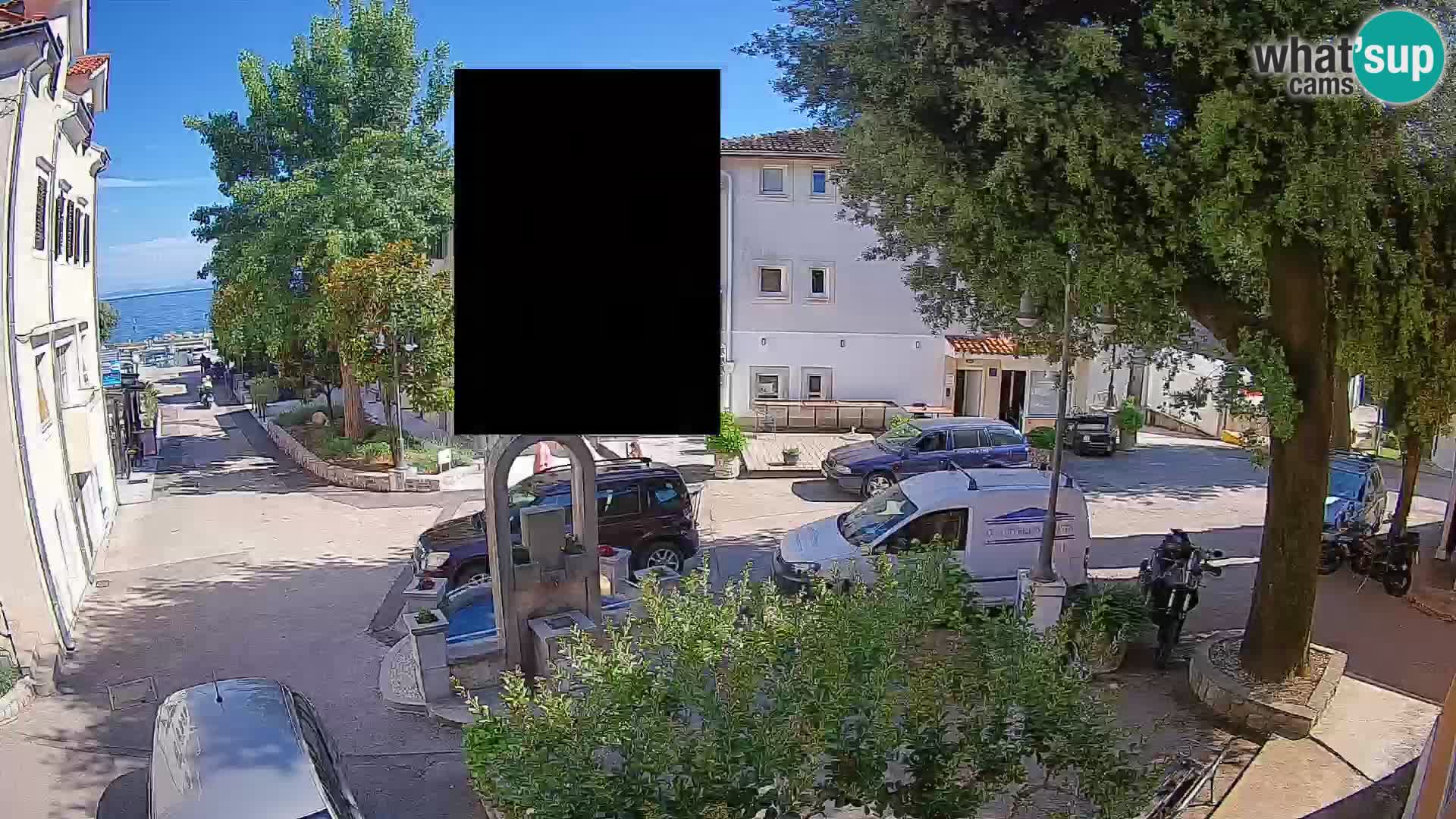 Webcam Mošćenička Draga Center – Live View of the Town Center