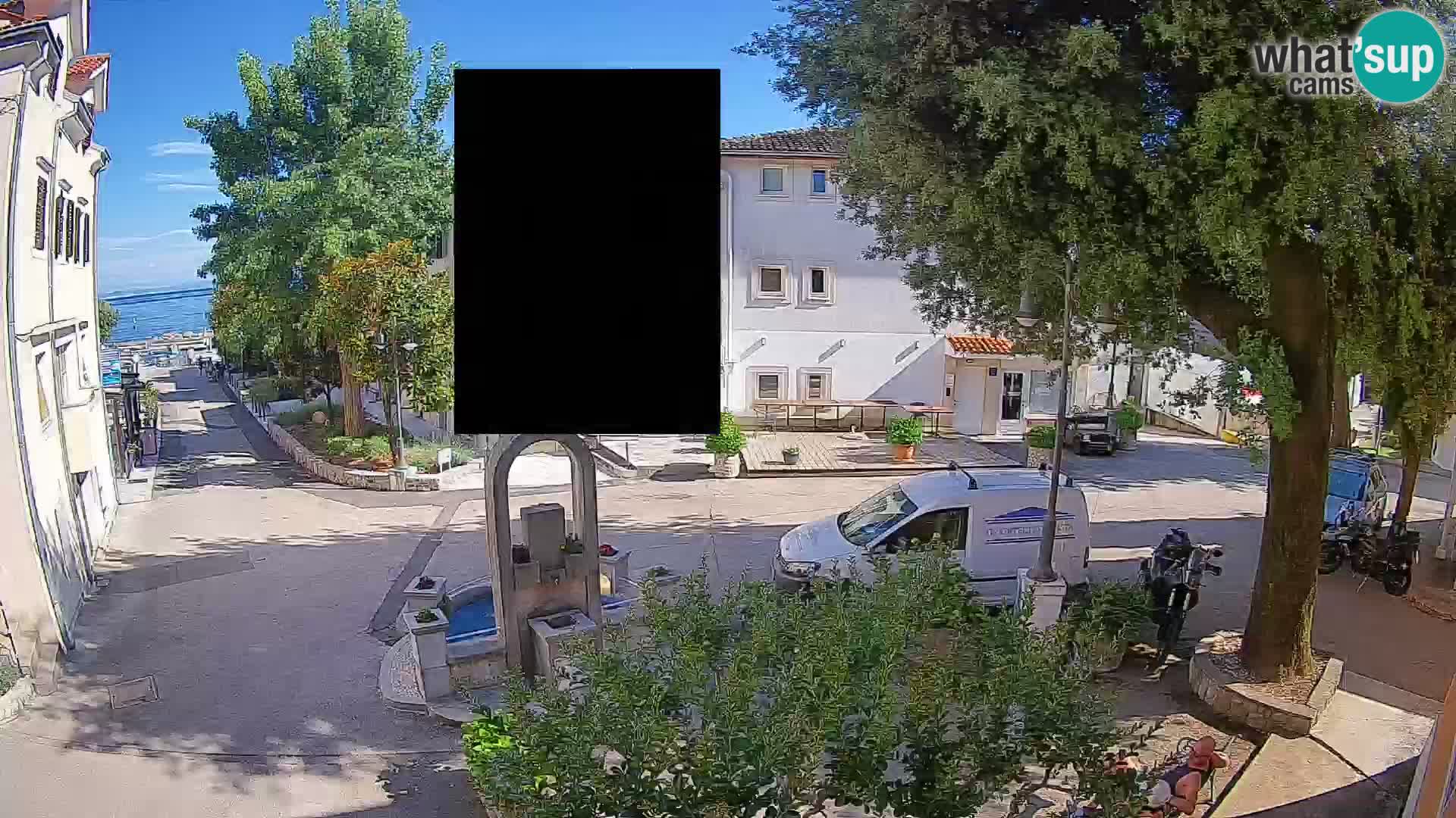 Webcam Centre de Mošćenička Draga – Vue en direct du centre-ville