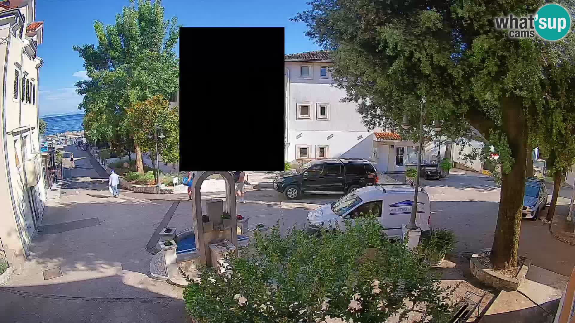 Webcam Mošćenička Draga Center – Live View of the Town Center
