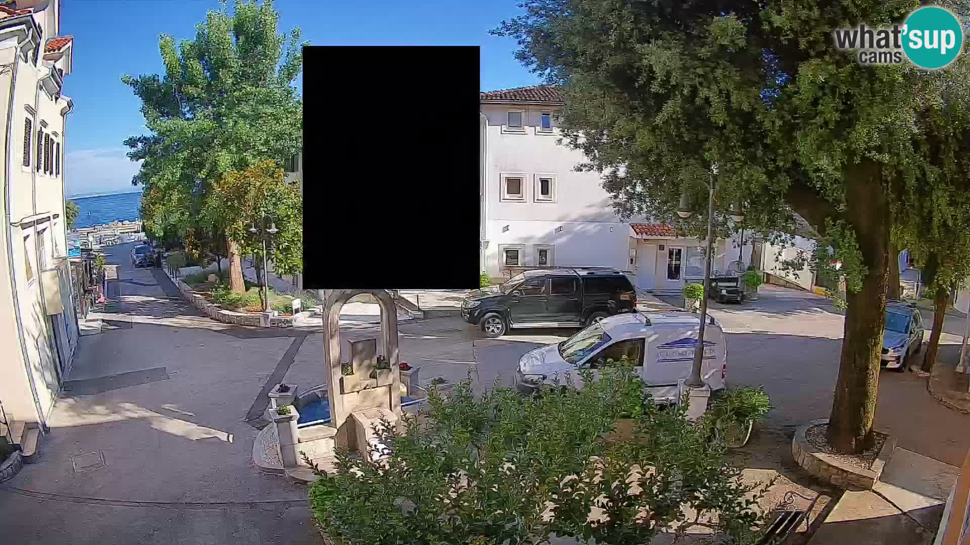 Webcam Mošćenička Draga Center – Live View of the Town Center