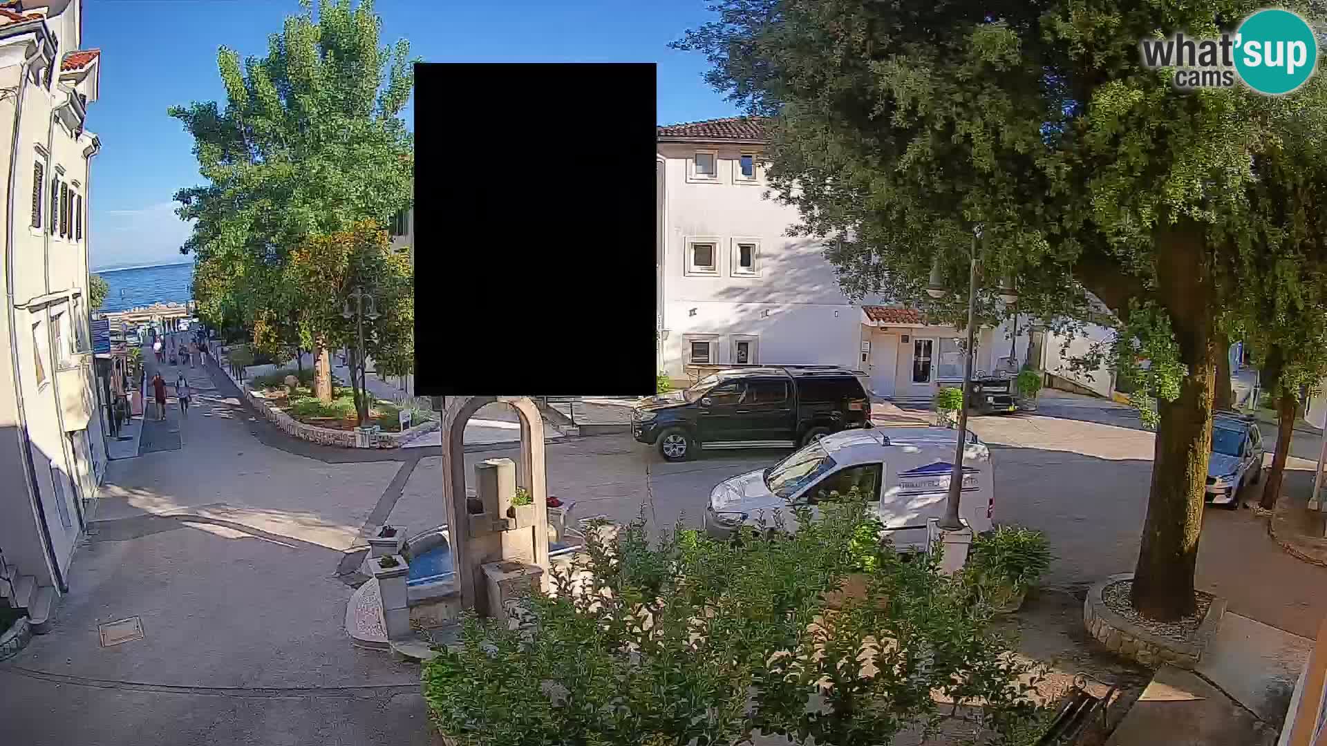 Webcam Mošćenička Draga Center – Live View of the Town Center