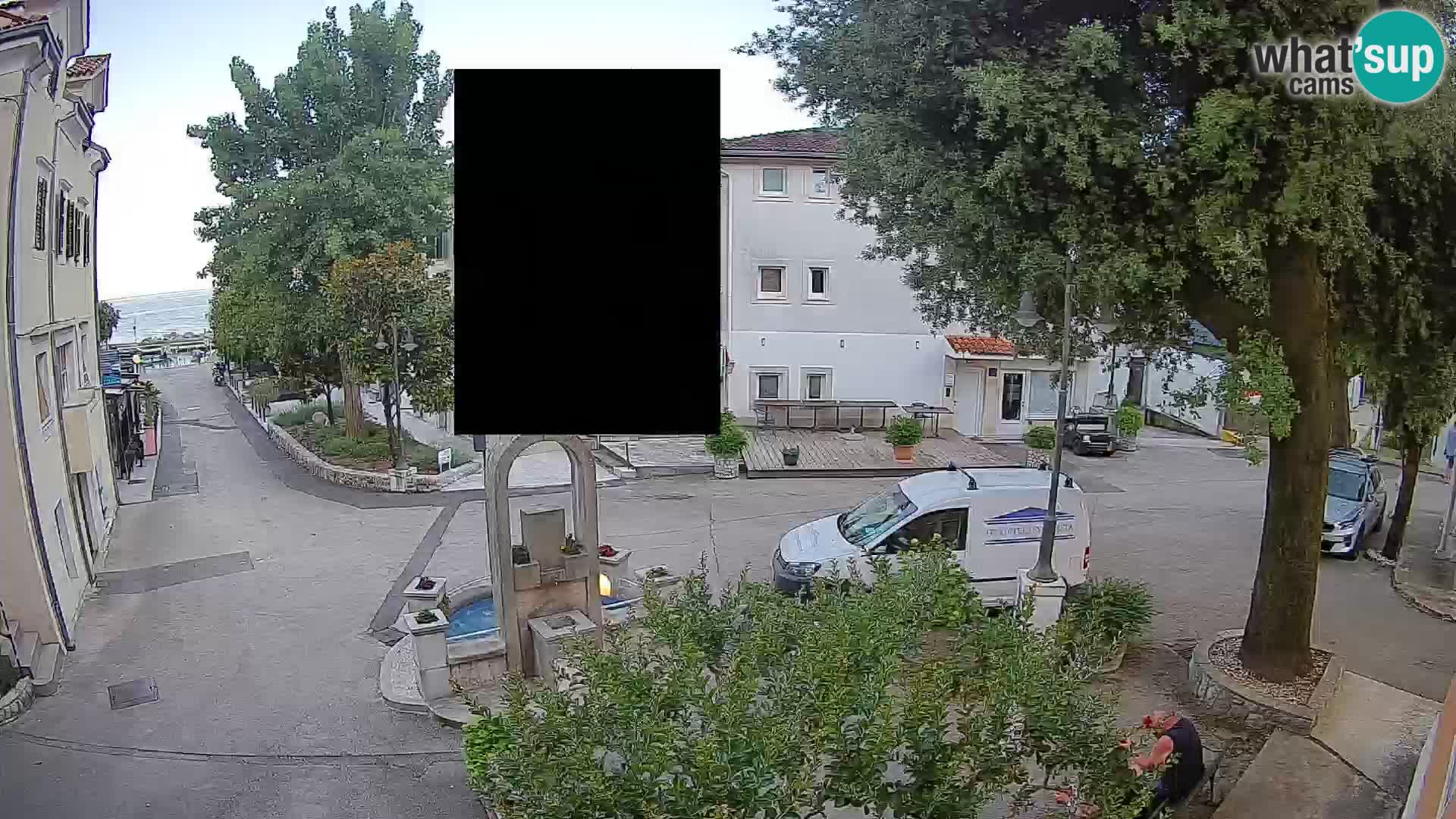 Webcam Centro Draga di Moschiena – Vista live sul centro