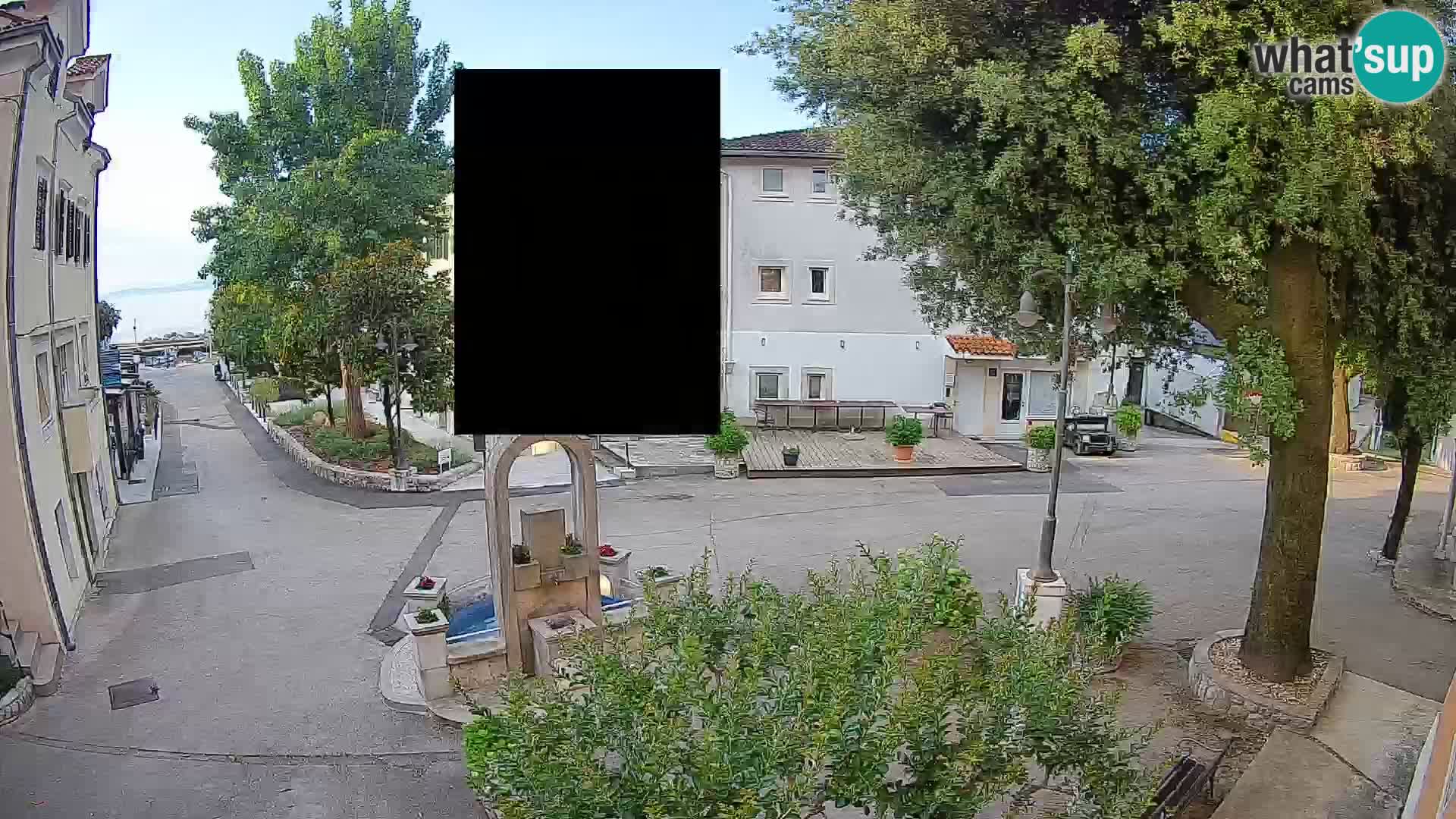 Webcam Centre de Mošćenička Draga – Vue en direct du centre-ville