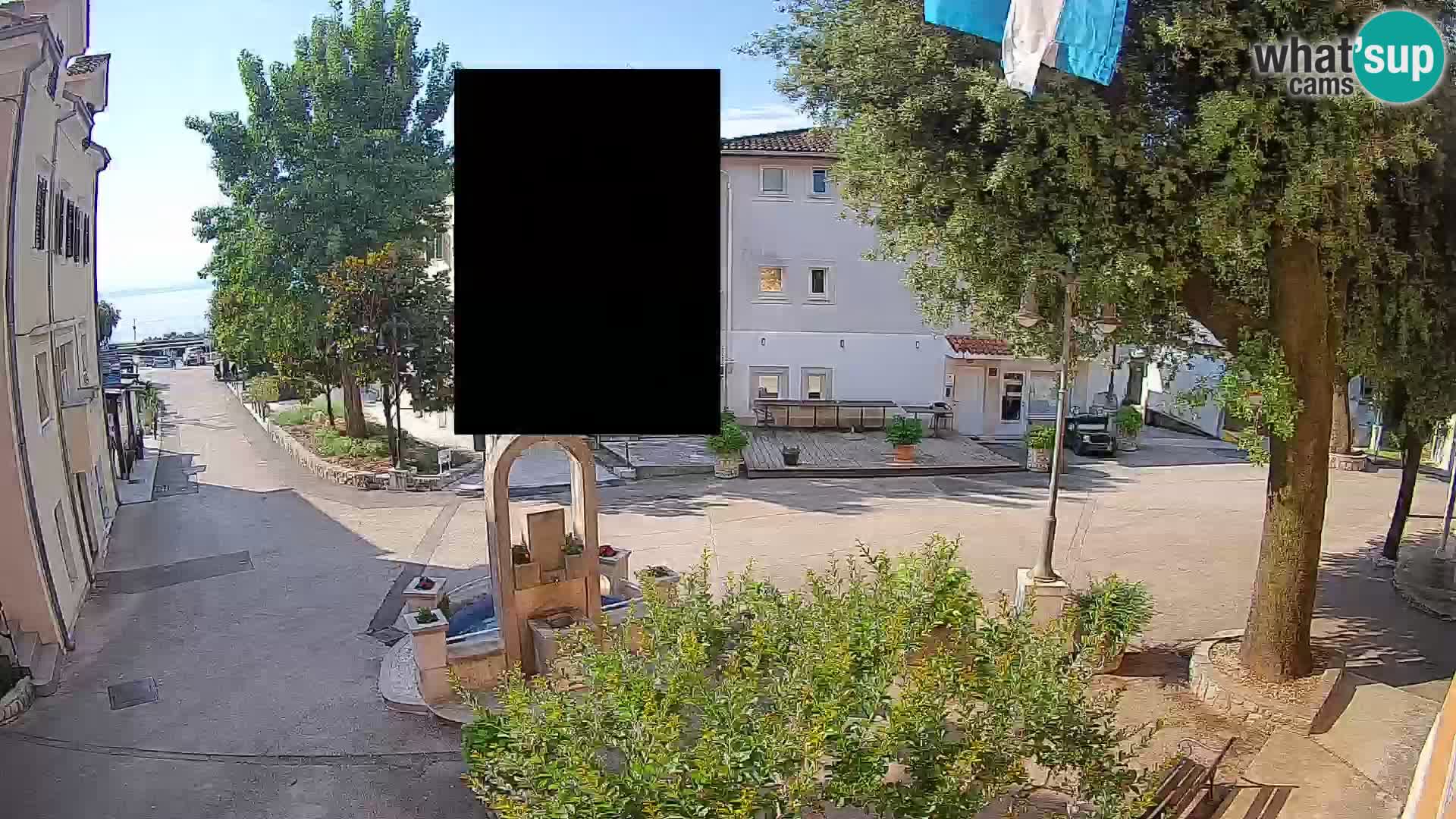 Webcam Mošćenička Draga Center – Live View of the Town Center