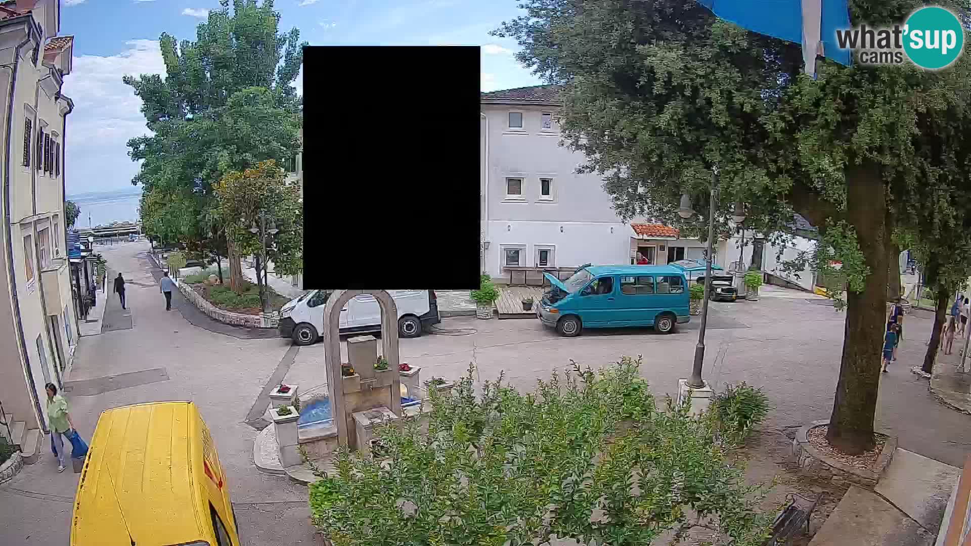 Webcam Centro Draga di Moschiena – Vista live sul centro