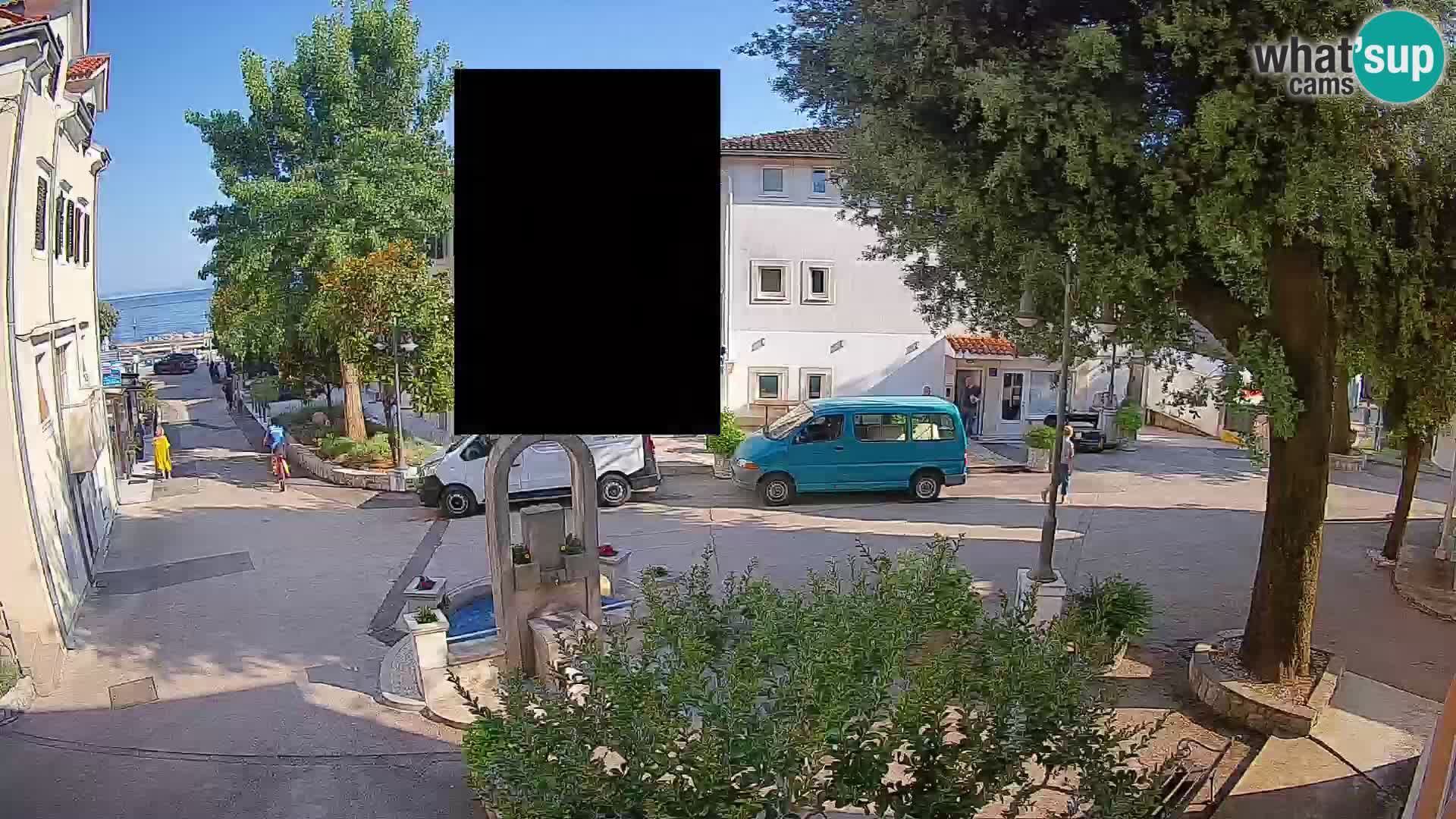 Webcam Mošćenička Draga Zentrum – Liveblick auf das Ortszentrum