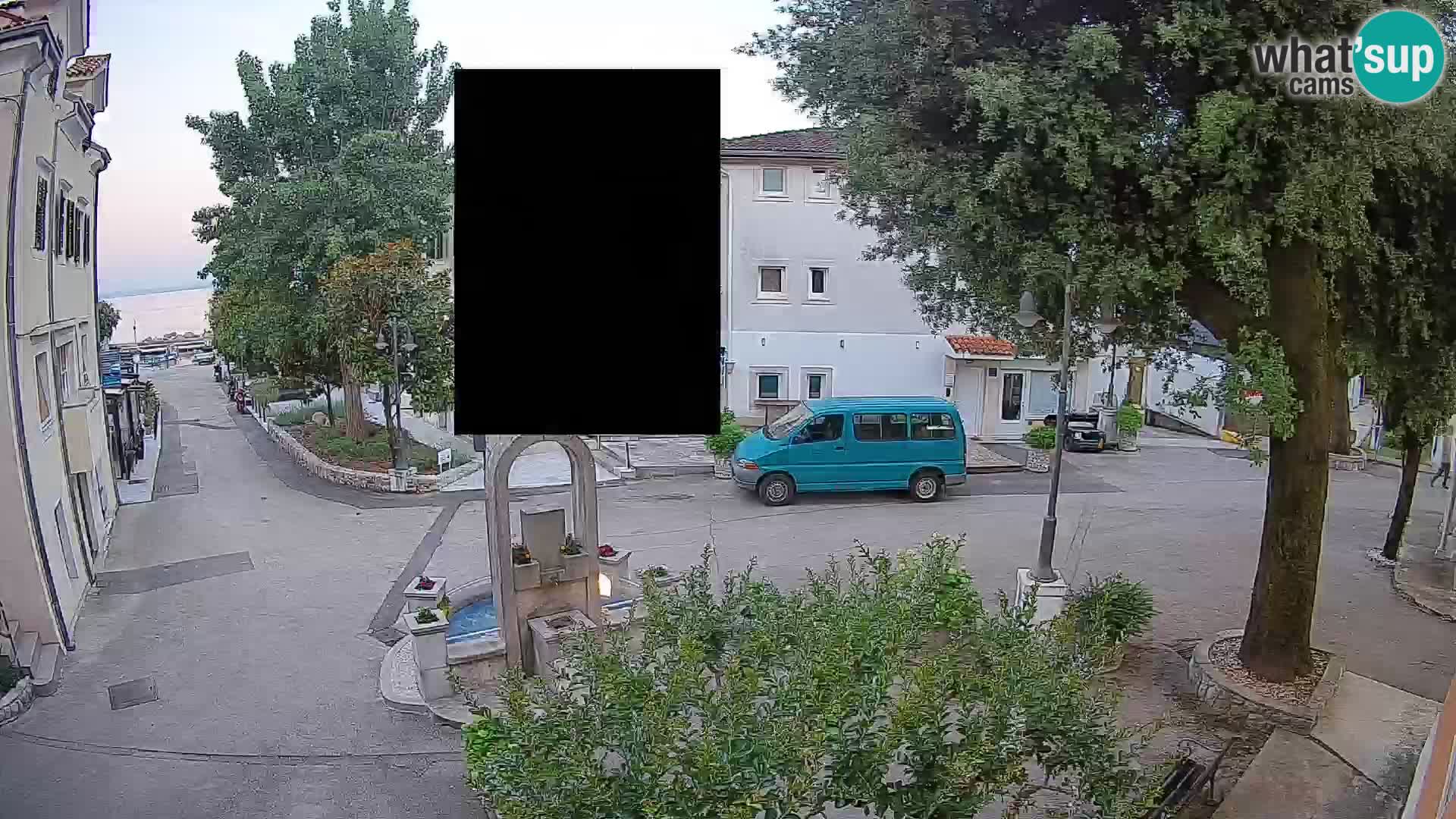 Webcam Mošćenička Draga Center – Live View of the Town Center