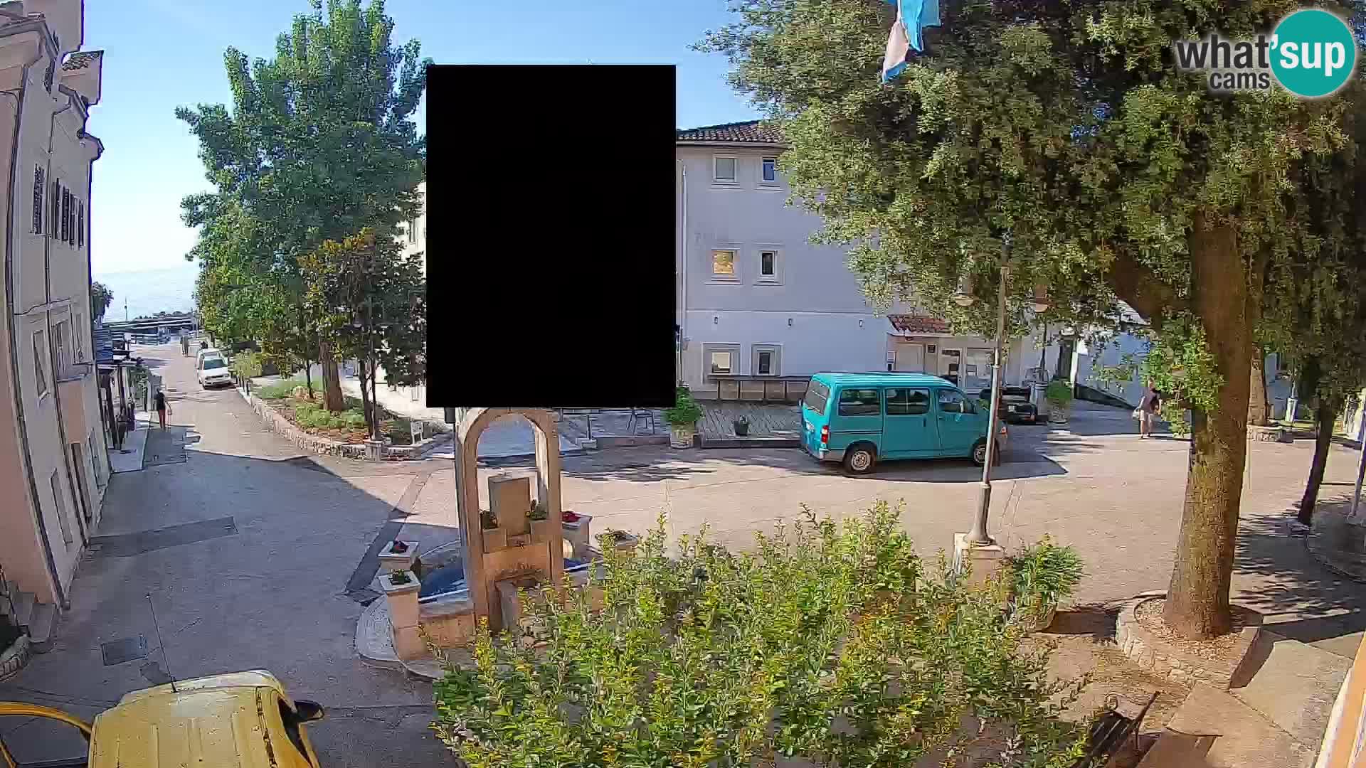 Webcam Centre de Mošćenička Draga – Vue en direct du centre-ville