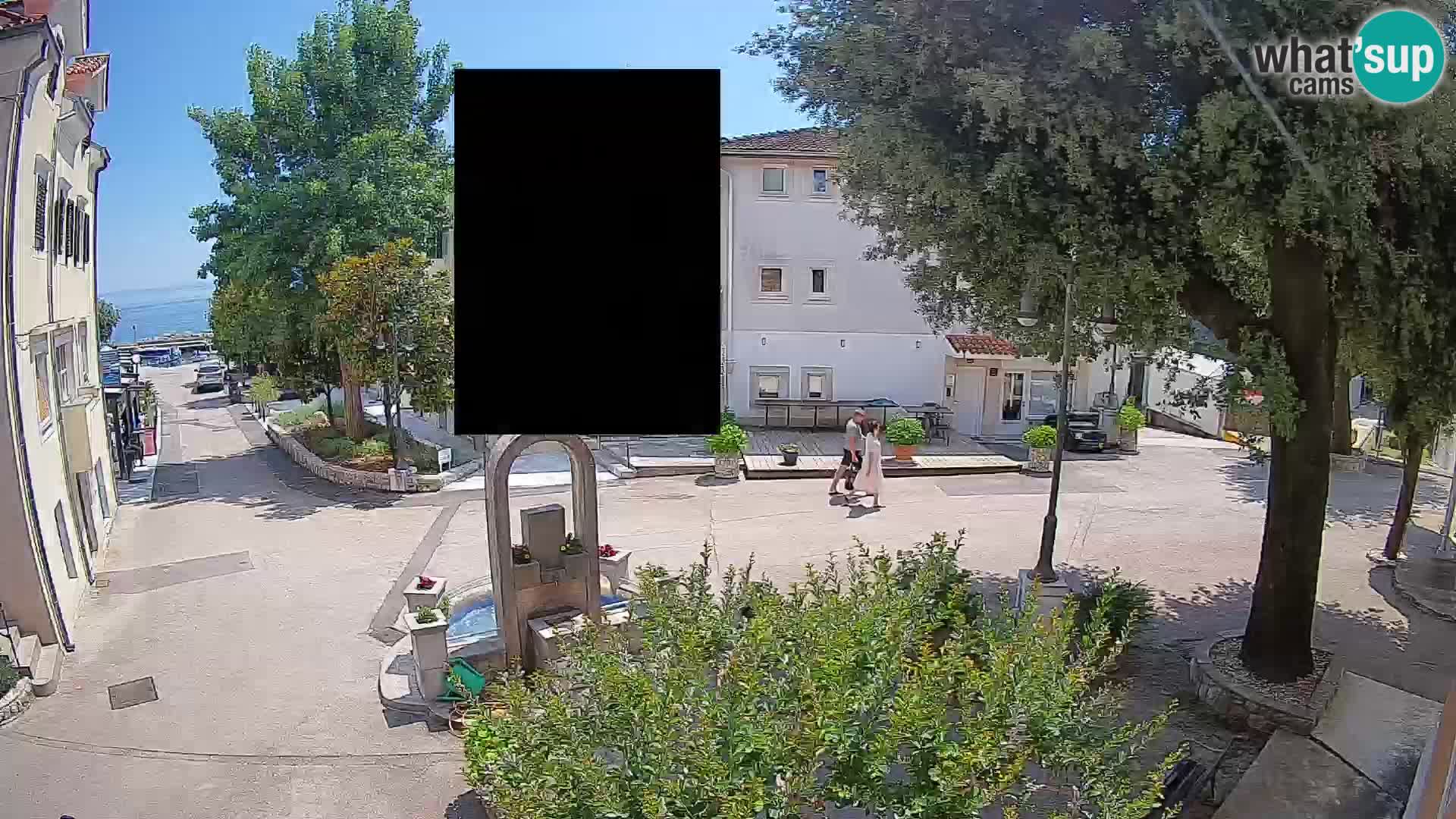 Webcam Centre de Mošćenička Draga – Vue en direct du centre-ville