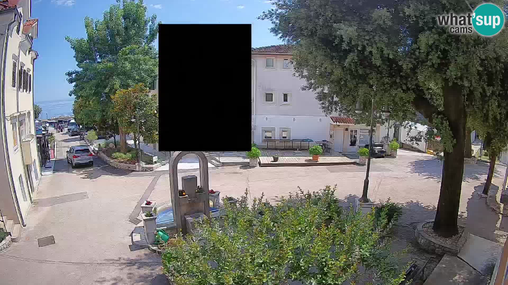 Webcam Mošćenička Draga Center – Live View of the Town Center