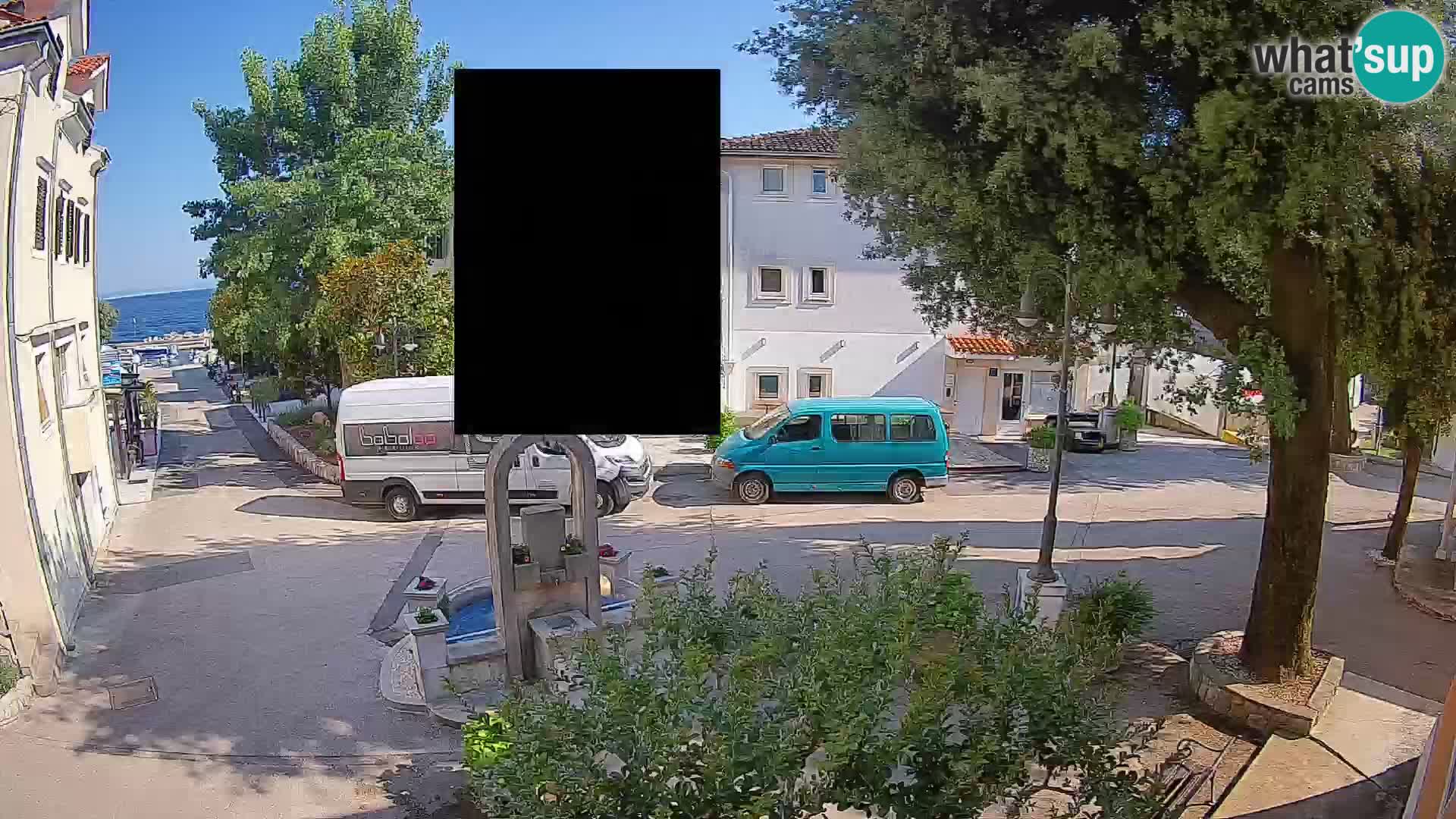 Webcam Centre de Mošćenička Draga – Vue en direct du centre-ville