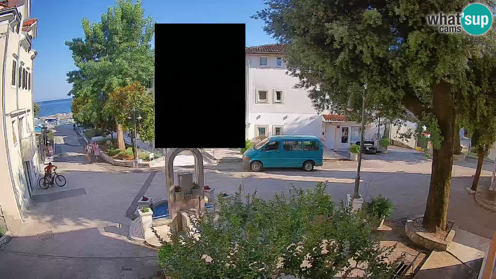 Webcam Mošćenička Draga Zentrum – Liveblick auf das Ortszentrum