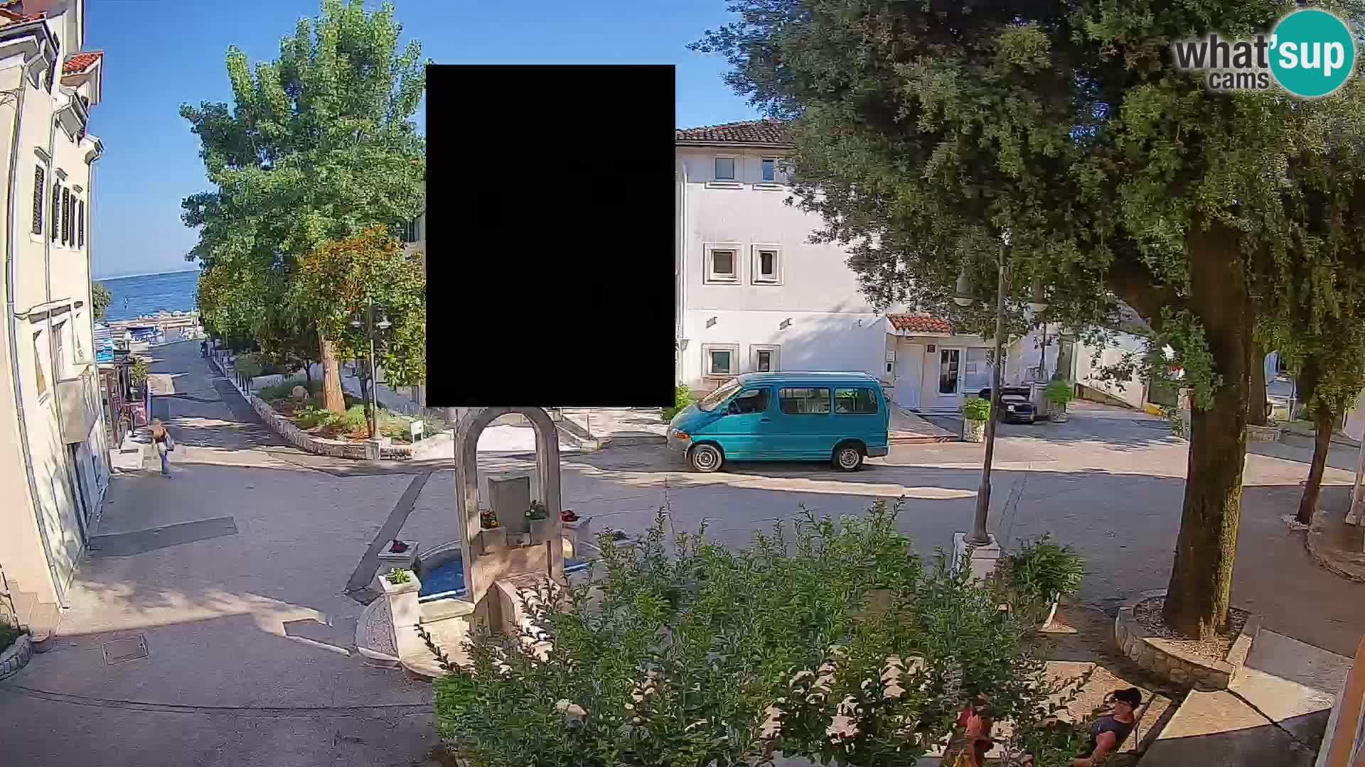 Webcam Centro Draga di Moschiena – Vista live sul centro