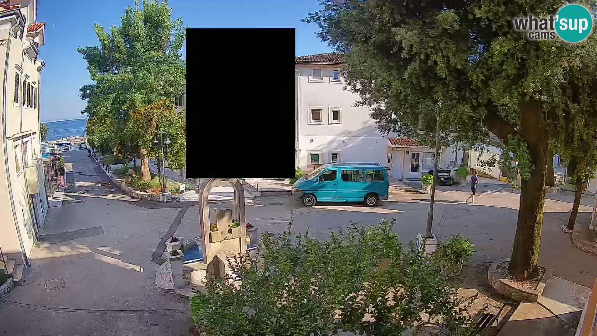 Webcam Centro Draga di Moschiena – Vista live sul centro