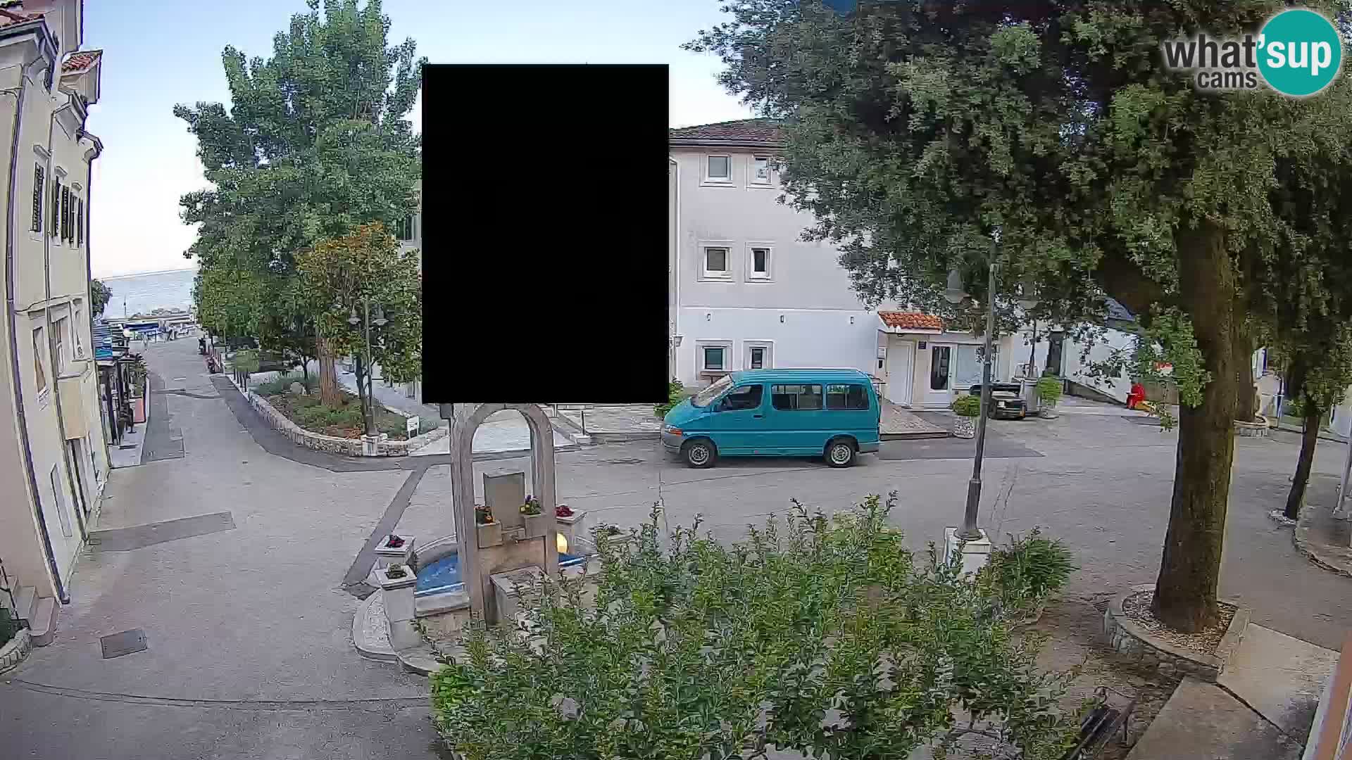 Webcam Mošćenička Draga Center – Live View of the Town Center
