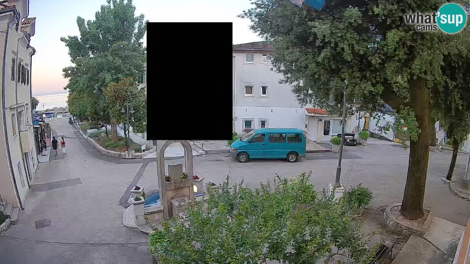 Webcam Mošćenička Draga Center – Live View of the Town Center
