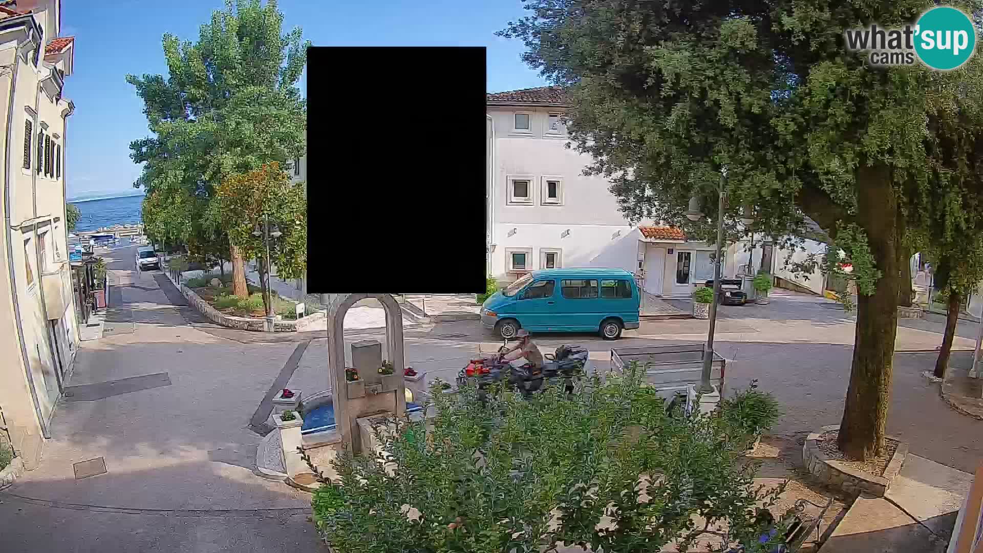 Webcam Mošćenička Draga Center – Live View of the Town Center