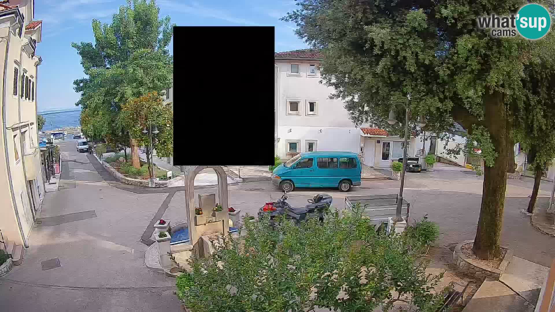 Webcam Mošćenička Draga Center – Live View of the Town Center