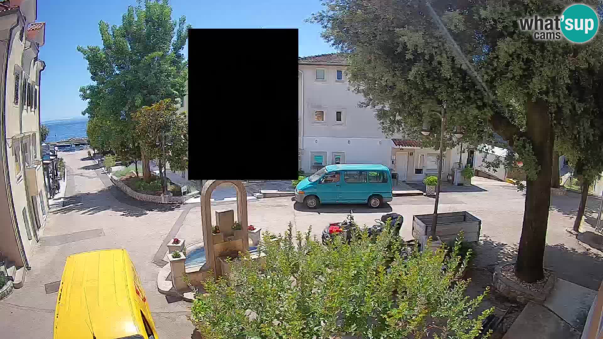 Webcam centre de Mošćenička Draga – Vue en direct du centre-ville