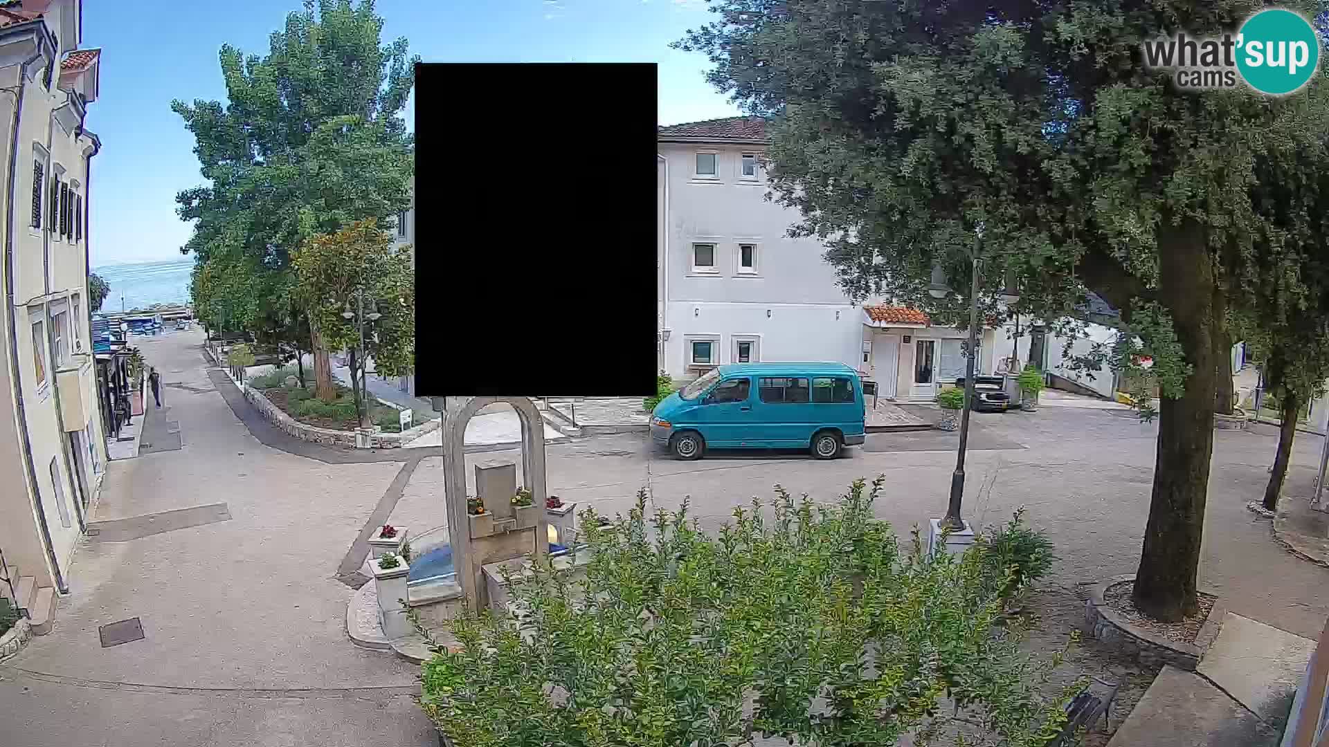 Webcam Centre de Mošćenička Draga – Vue en direct du centre-ville