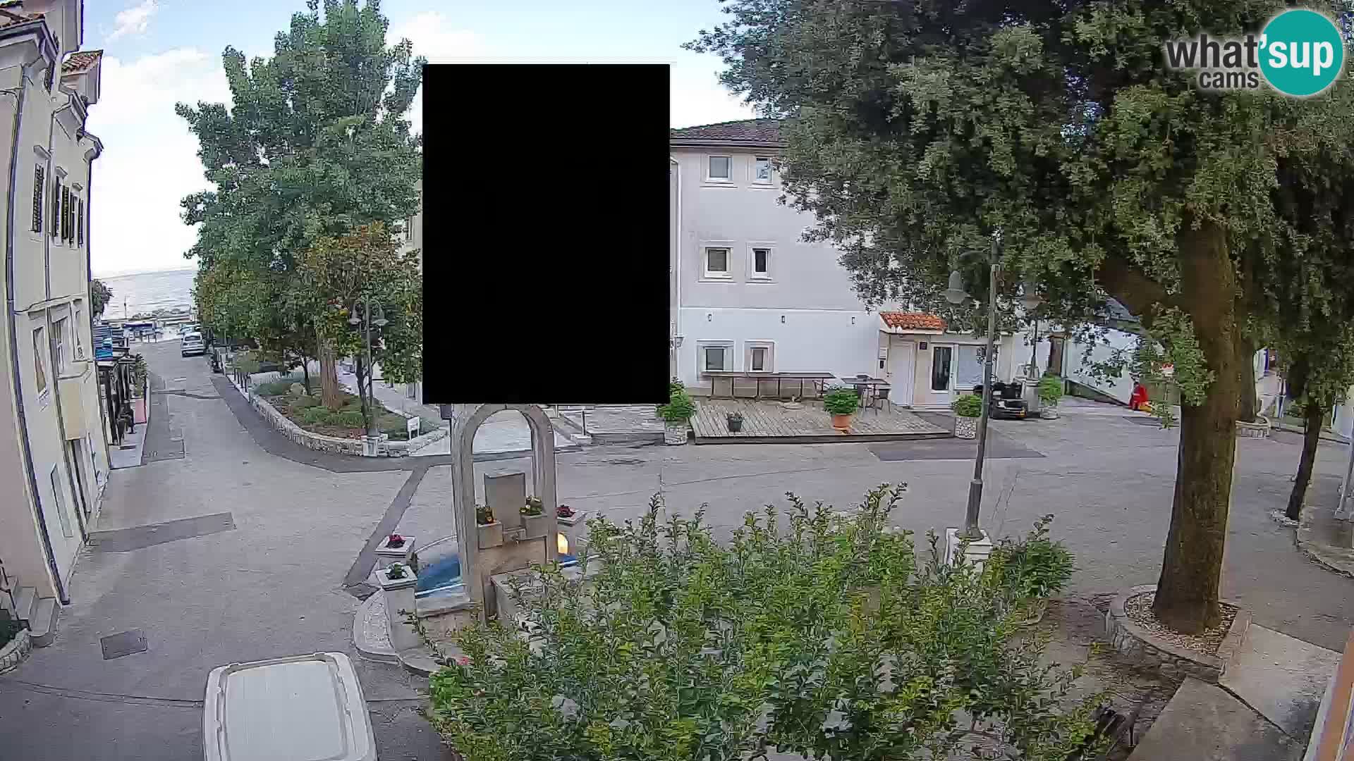Webcam Mošćenička Draga Center – Live View of the Town Center