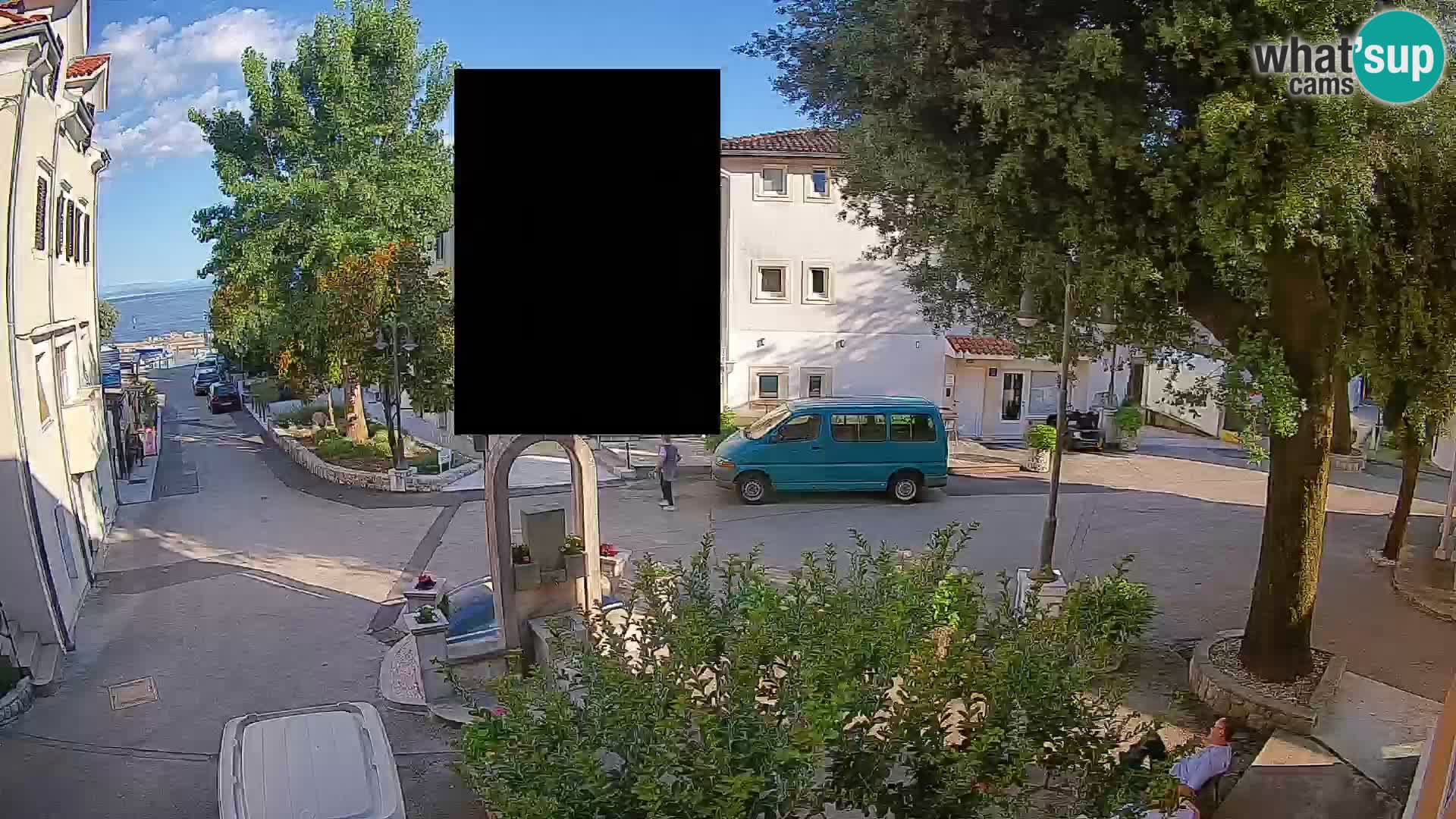 Webcam Mošćenička Draga Center – Live View of the Town Center