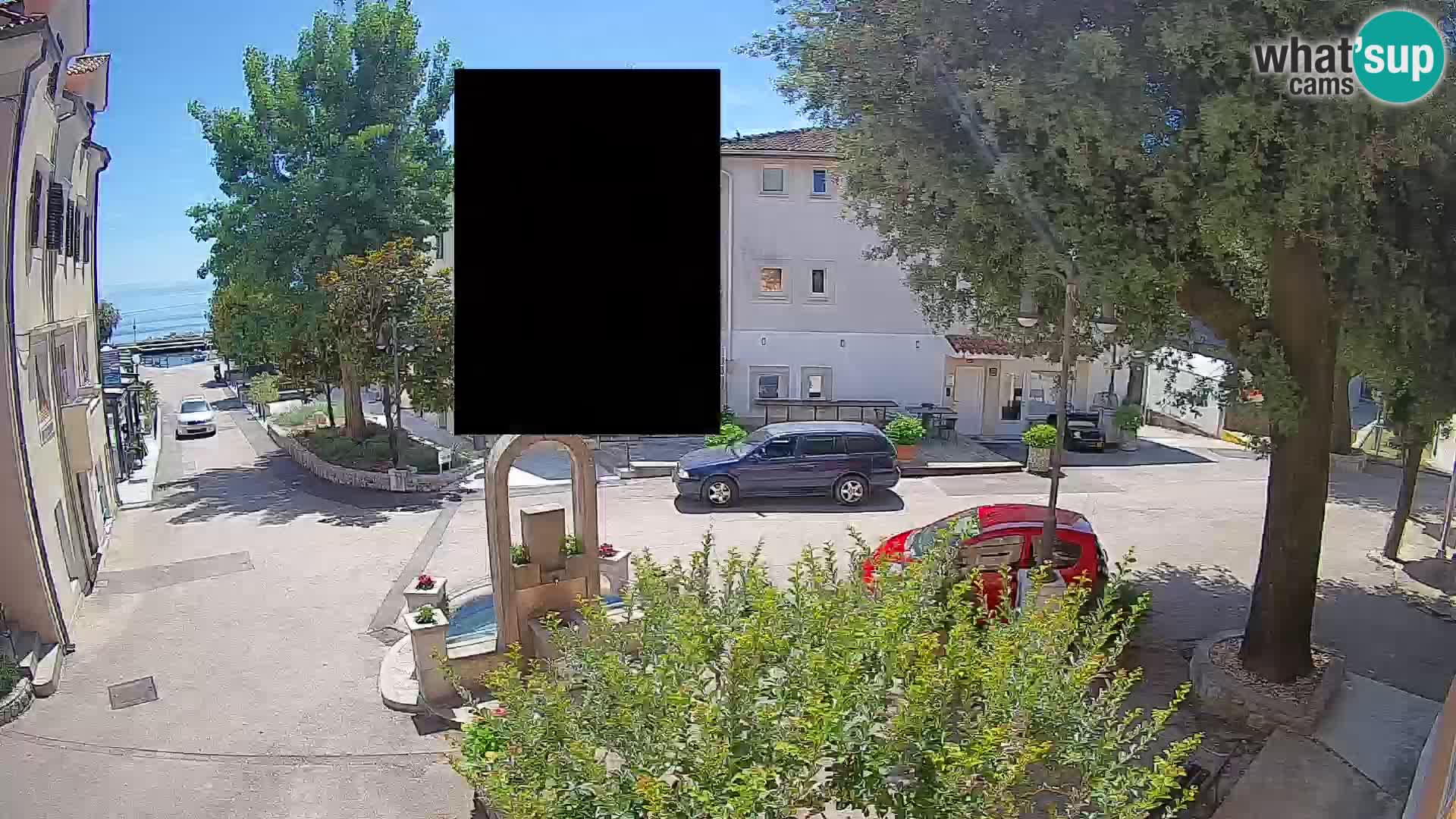 Webcam centre de Mošćenička Draga – Vue en direct du centre-ville