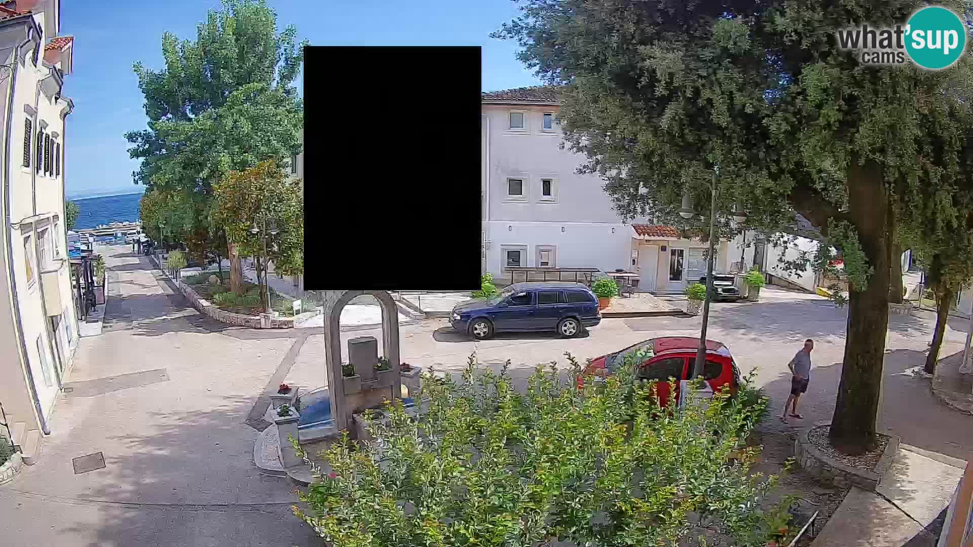 Webcam Mošćenička Draga Center – Live View of the Town Center